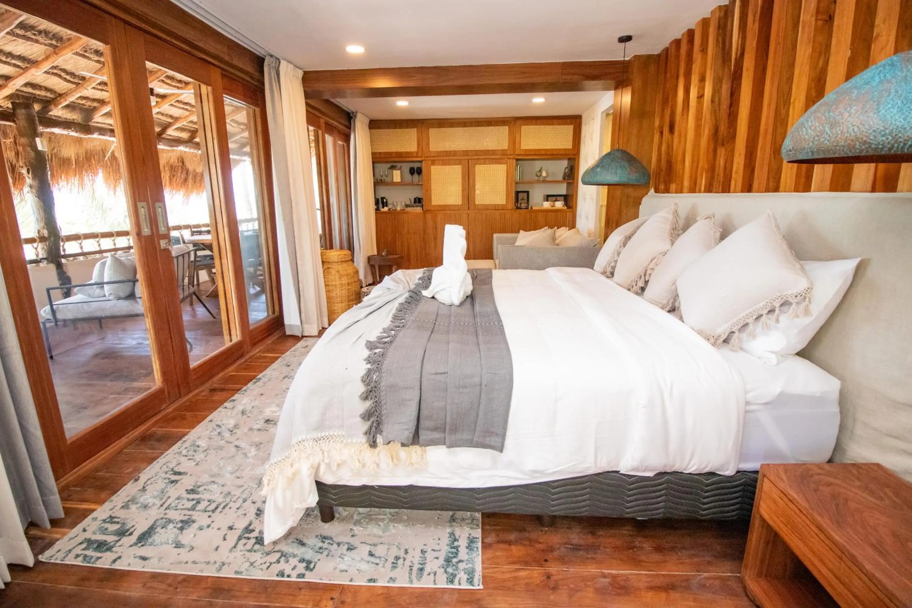 Bedroom, Bed in Amaite Holbox - Oceanfront Hotel