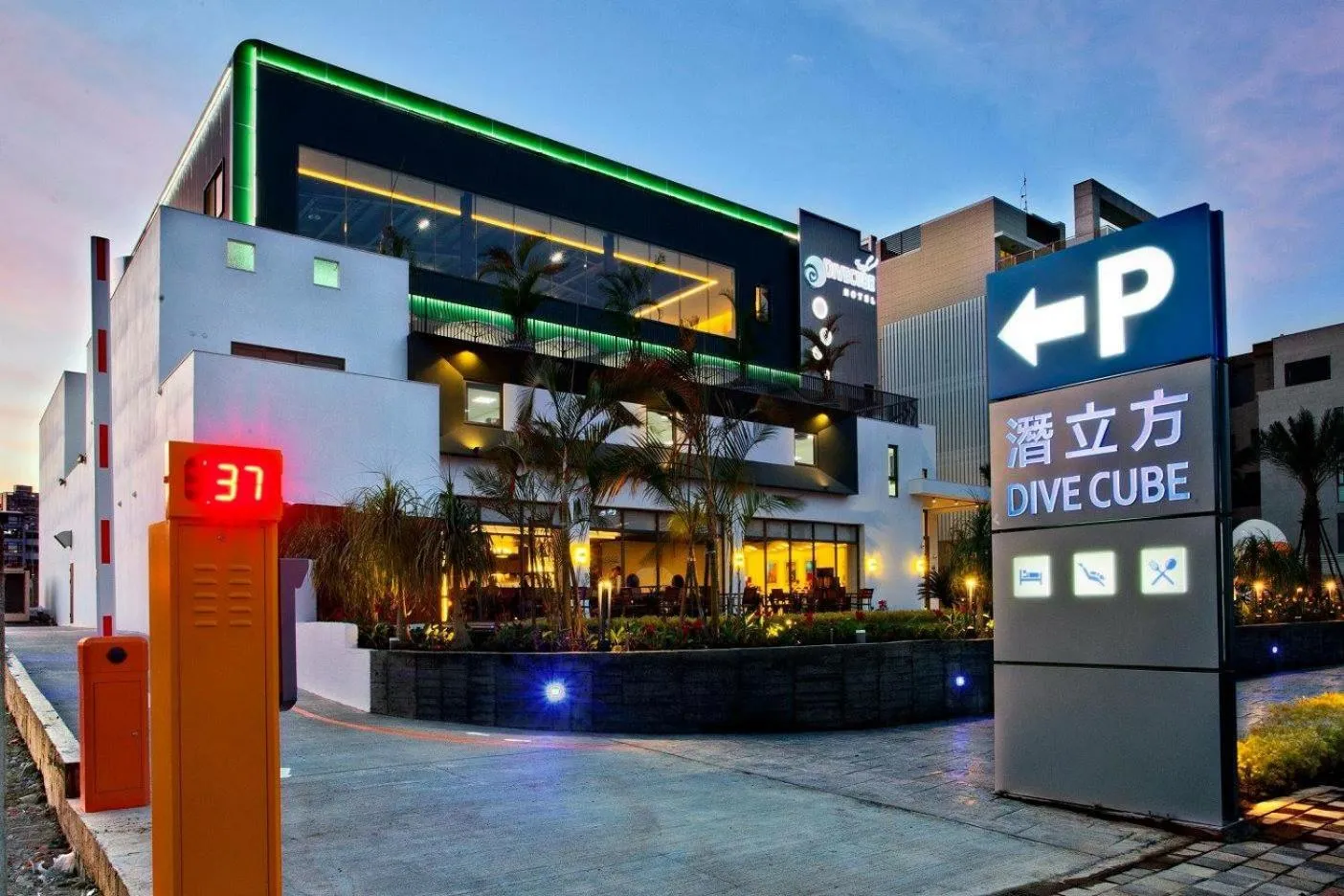 Property building in Divecube Hotel