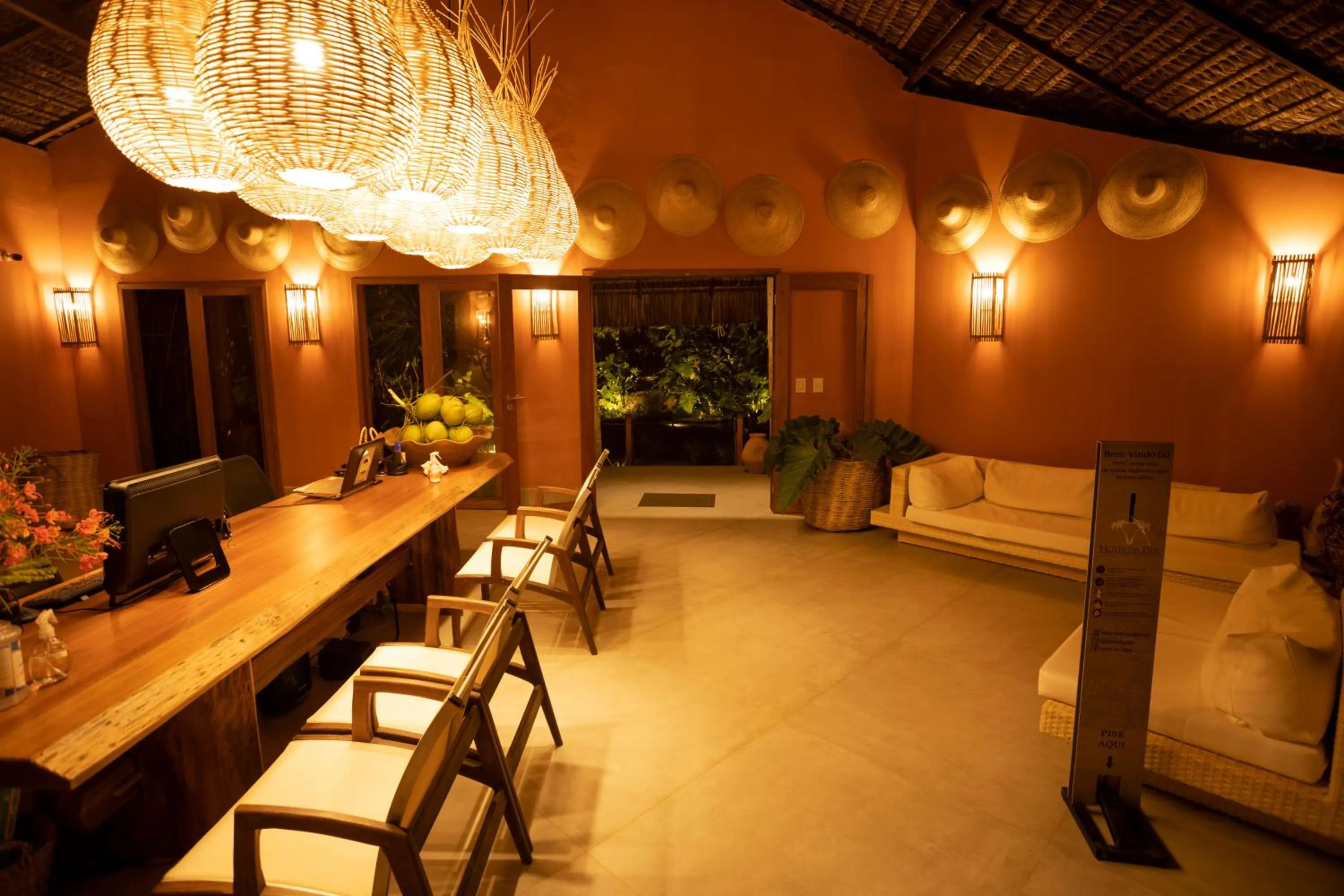 Lobby or reception in Hotel da Pipa