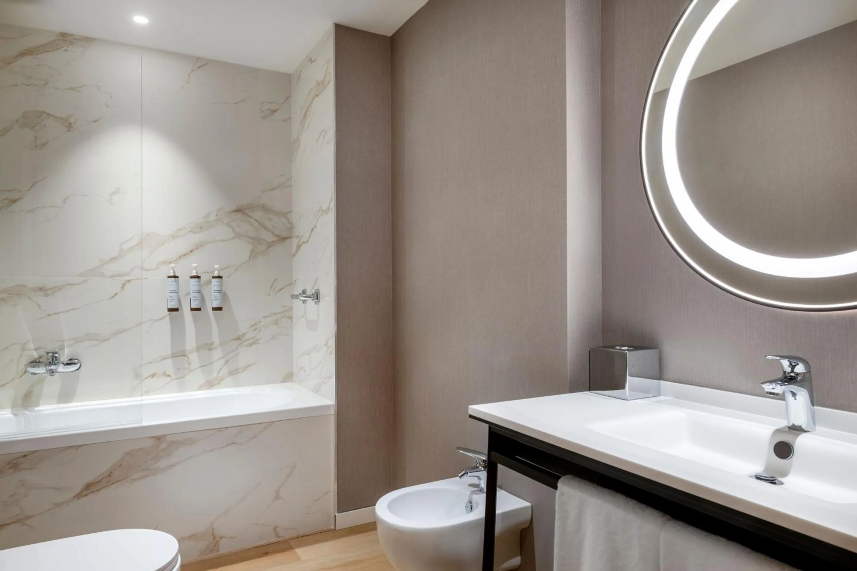 Bathroom in AC Hotel by Marriott Clodio Roma