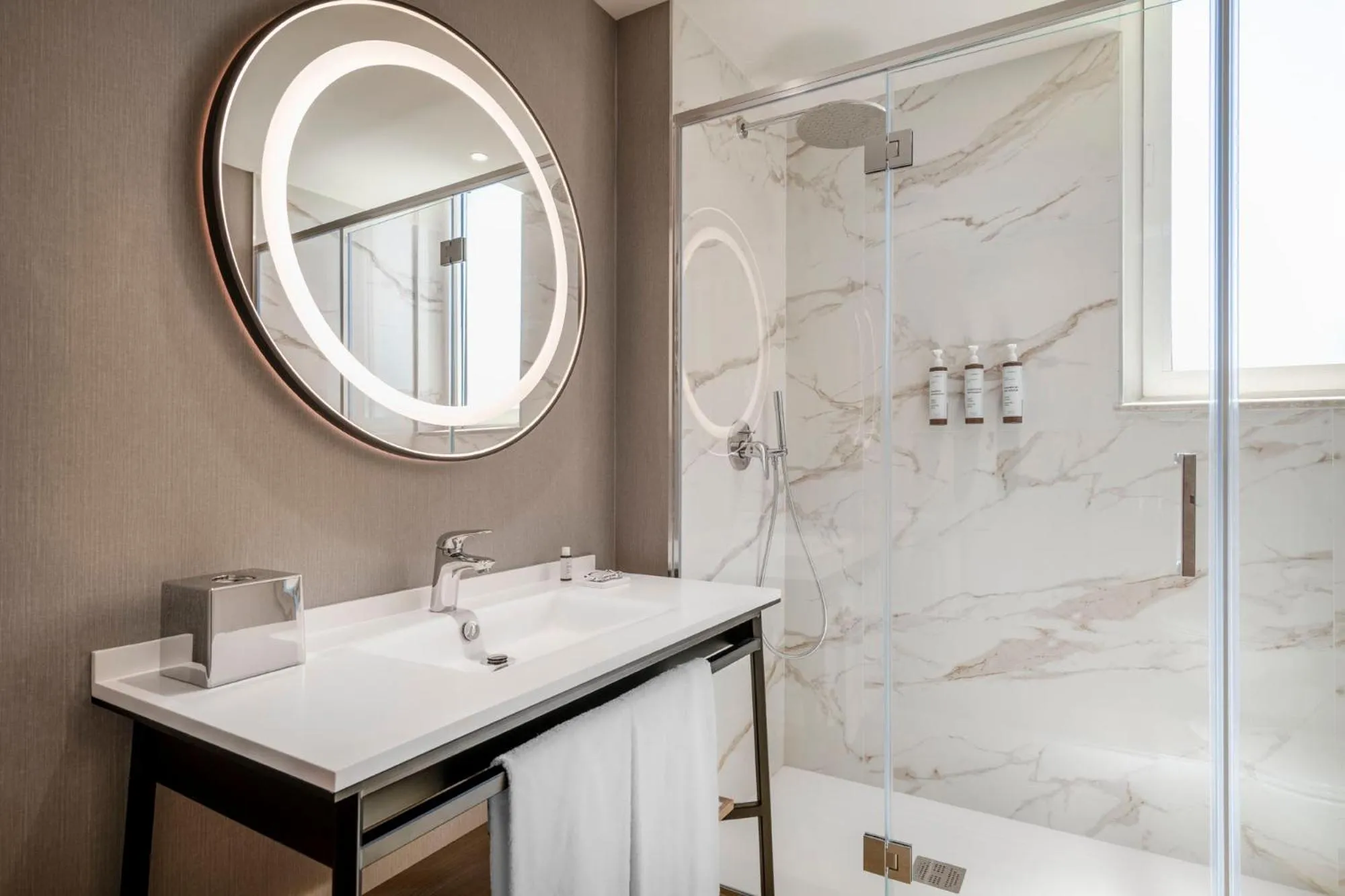 Bathroom in AC Hotel by Marriott Clodio Roma