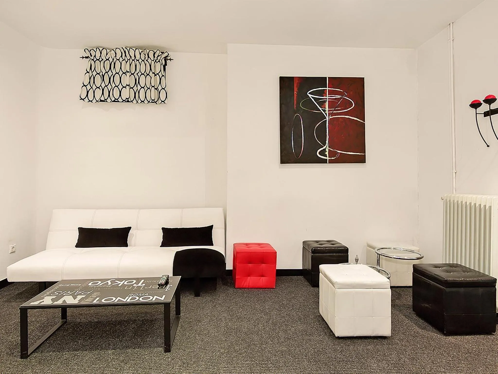 Living room in Hostal Gala Madrid