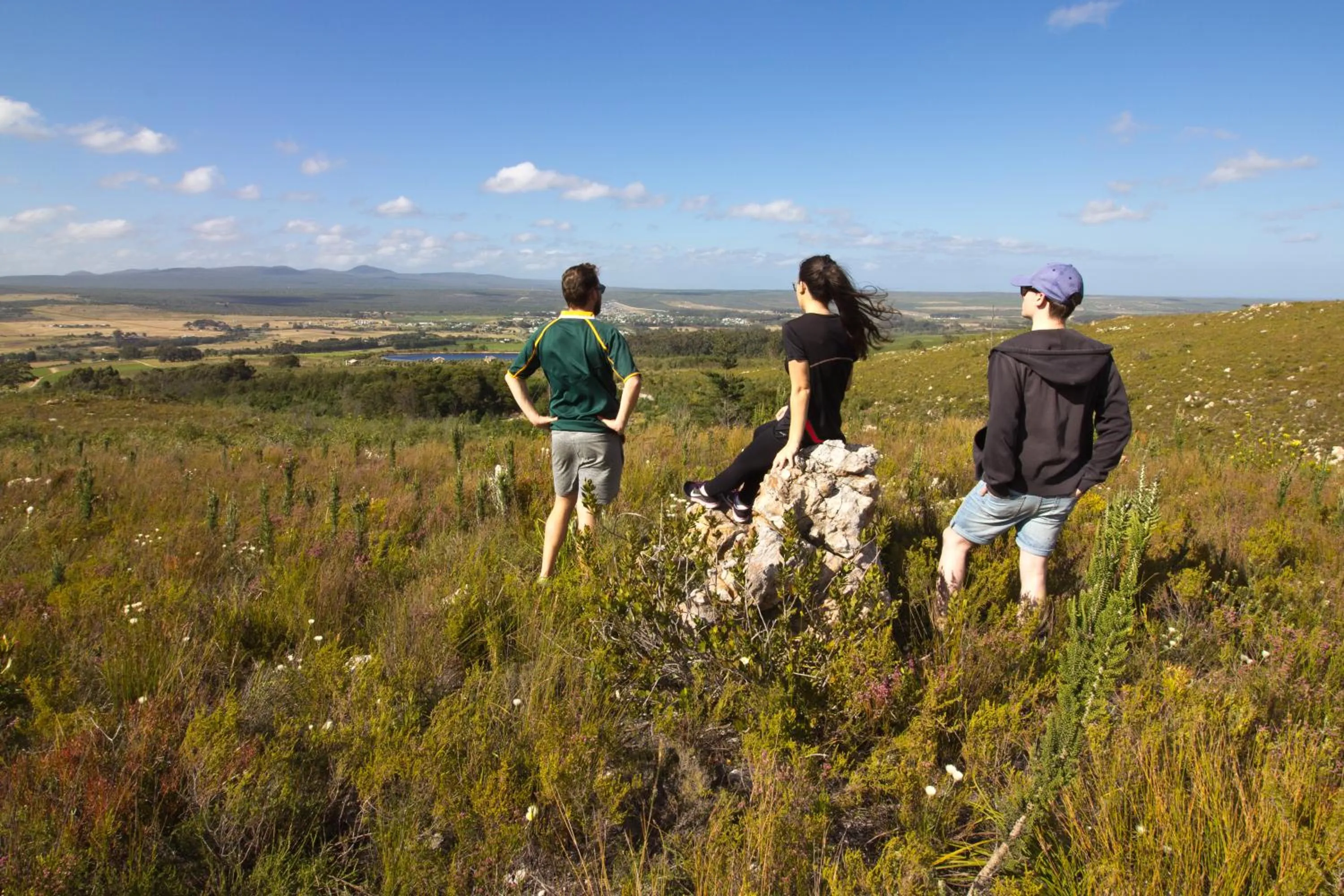 Hiking in AfriCamps at Stanford Hills