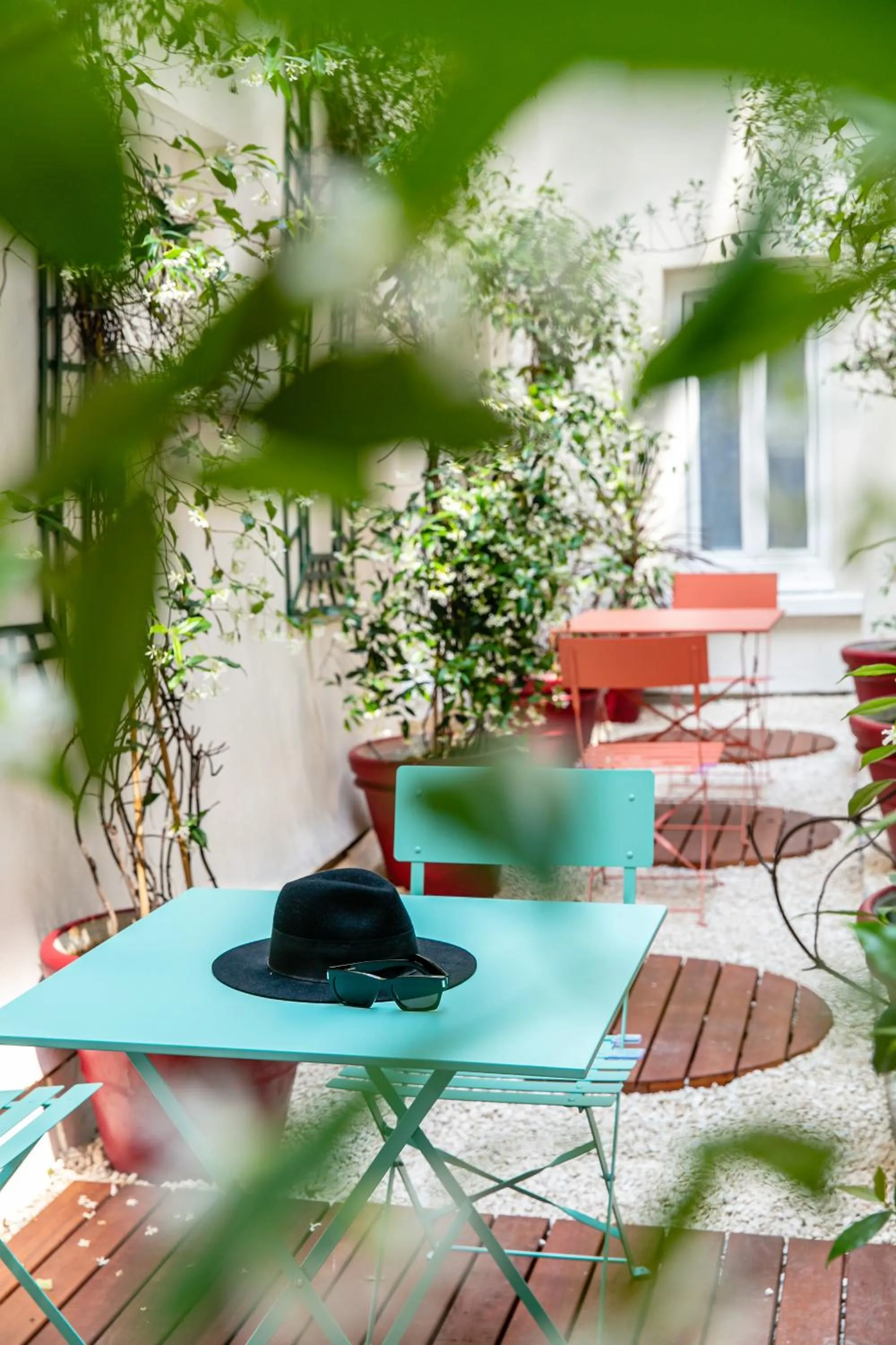 Patio in Hôtel Odyssey