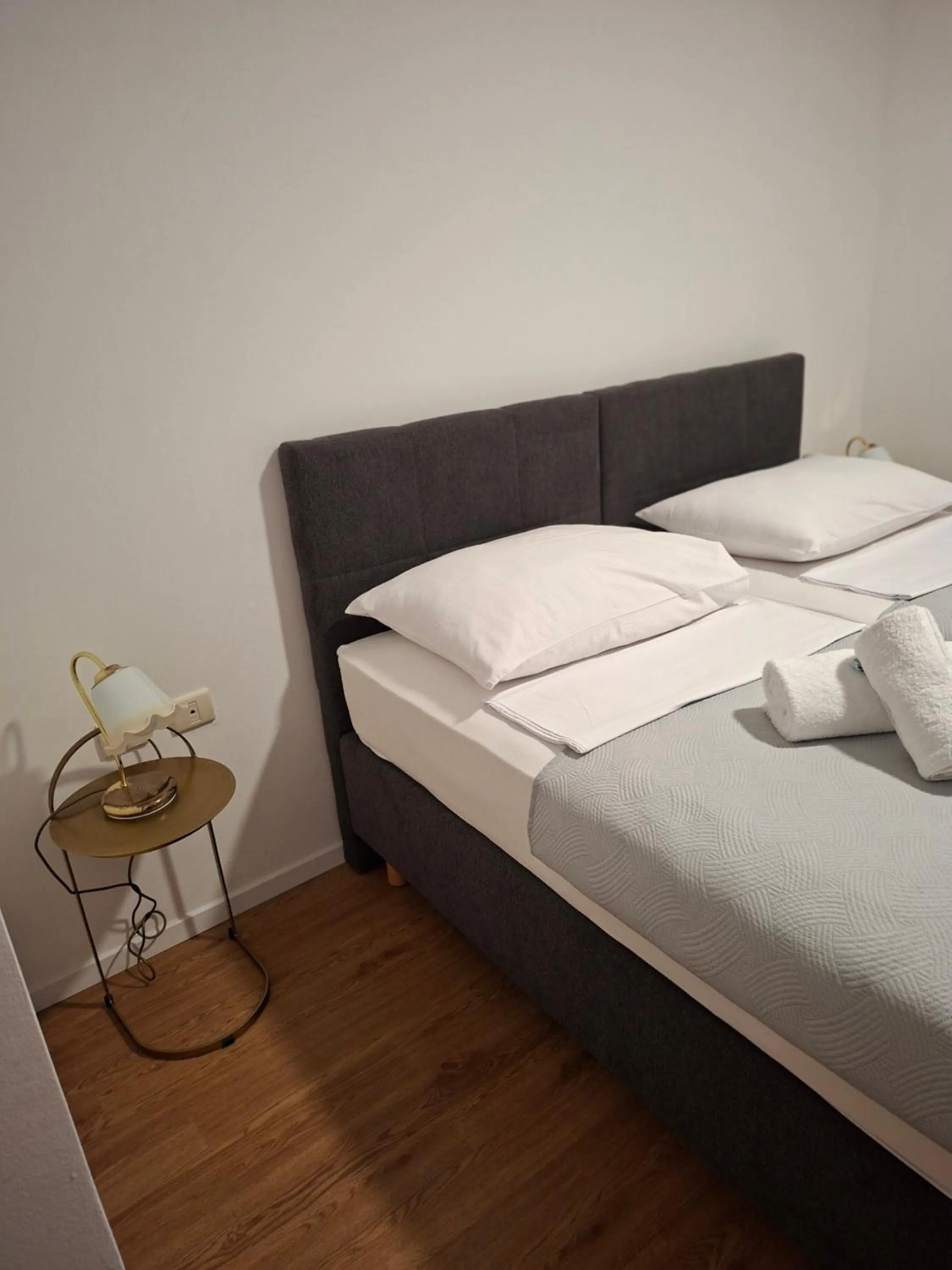 Bed in Hotel Adria