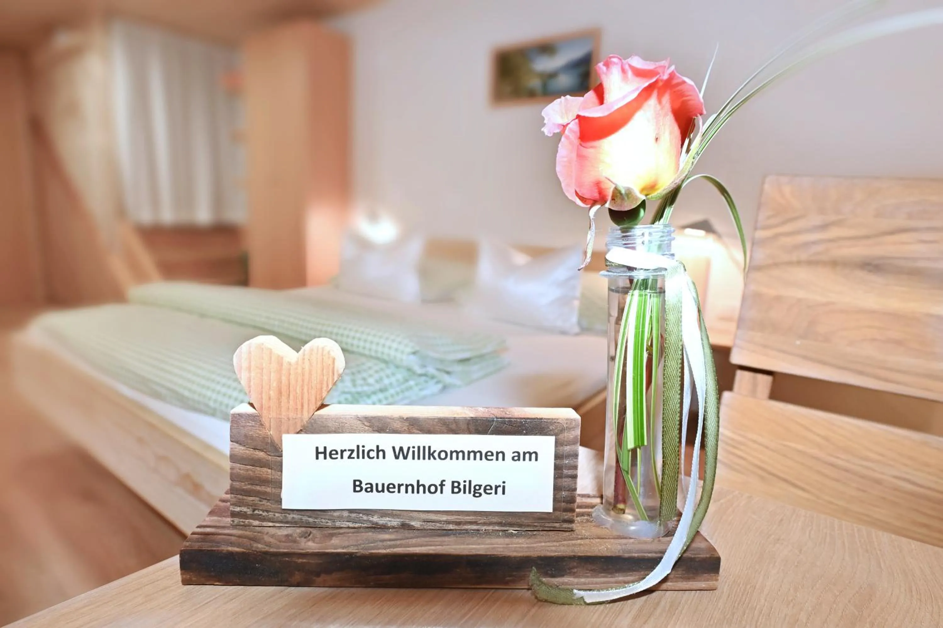 Living room, Bed in Bauernhof Bilgeri