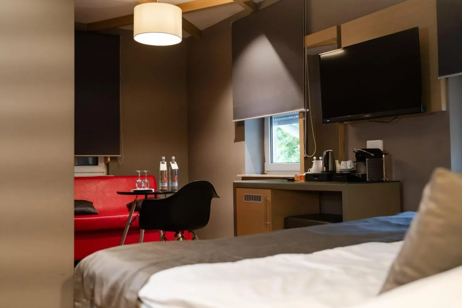 Bed in Zum grünen Baum Hotel Frankfurt Airport