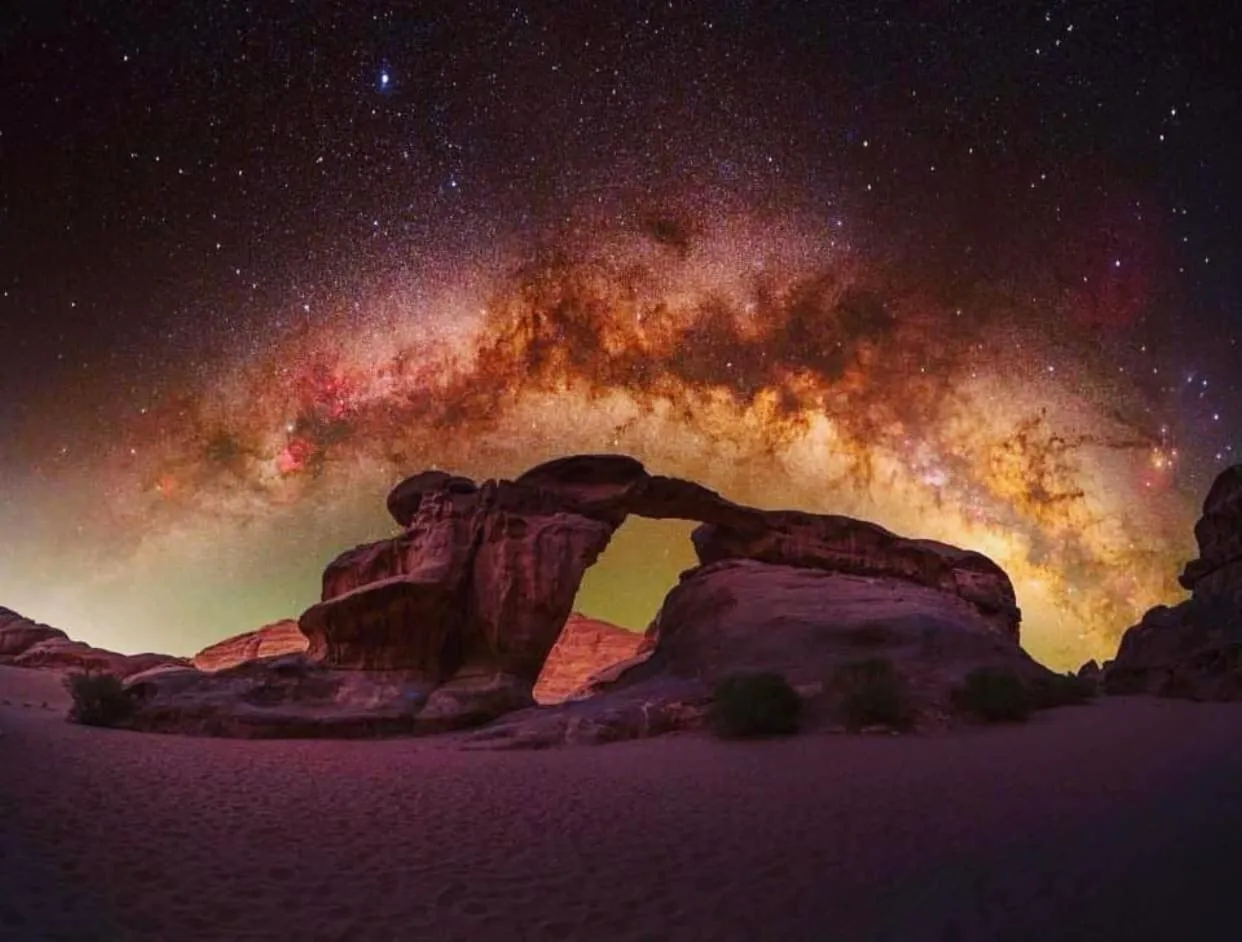 Natural landscape in Captains Desert Camp