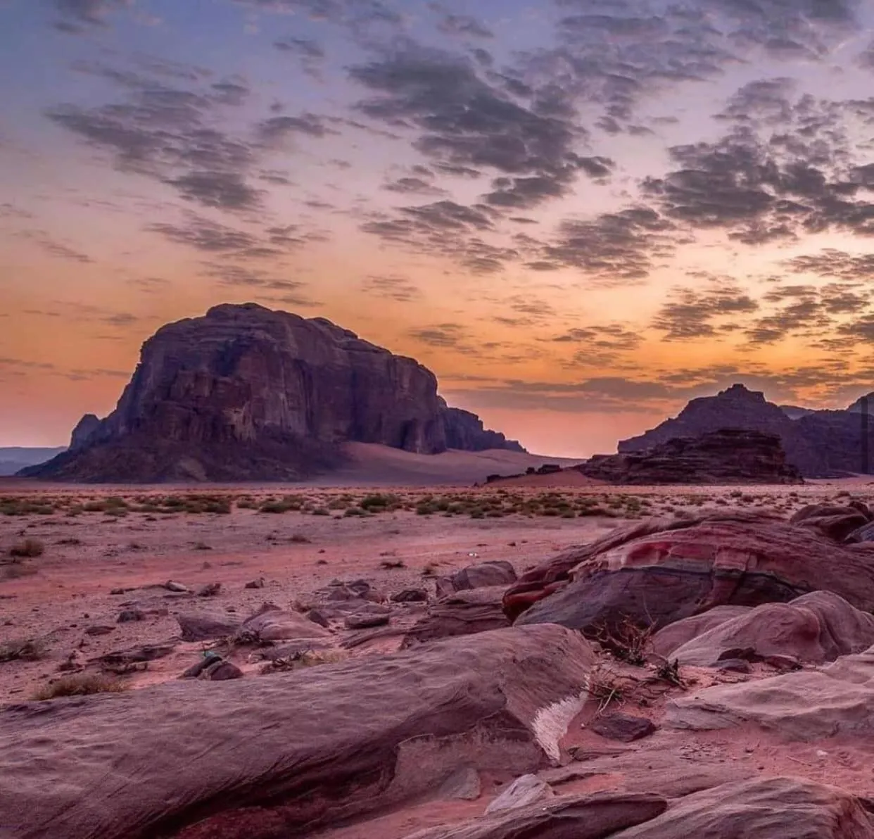 Natural landscape in Captains Desert Camp