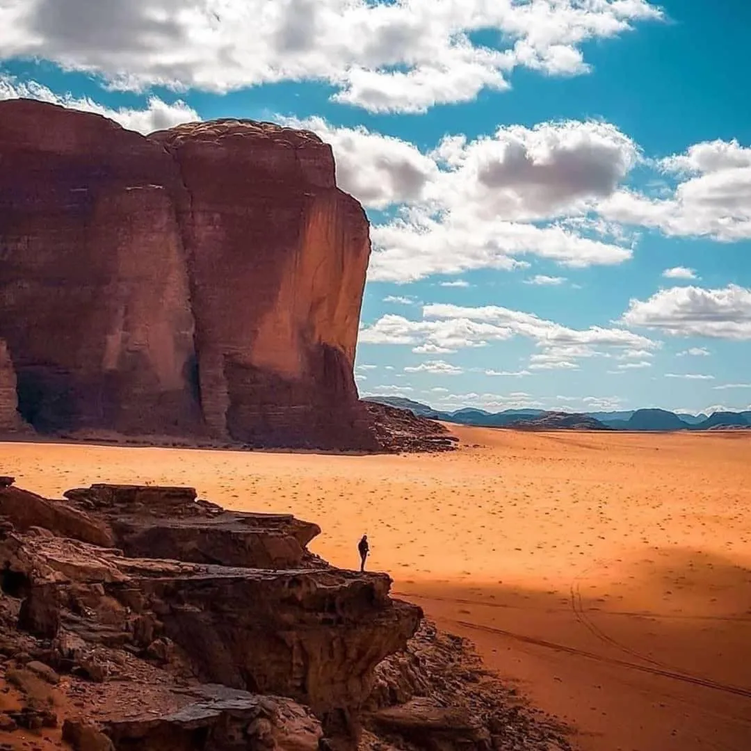 Natural landscape in Captains Desert Camp