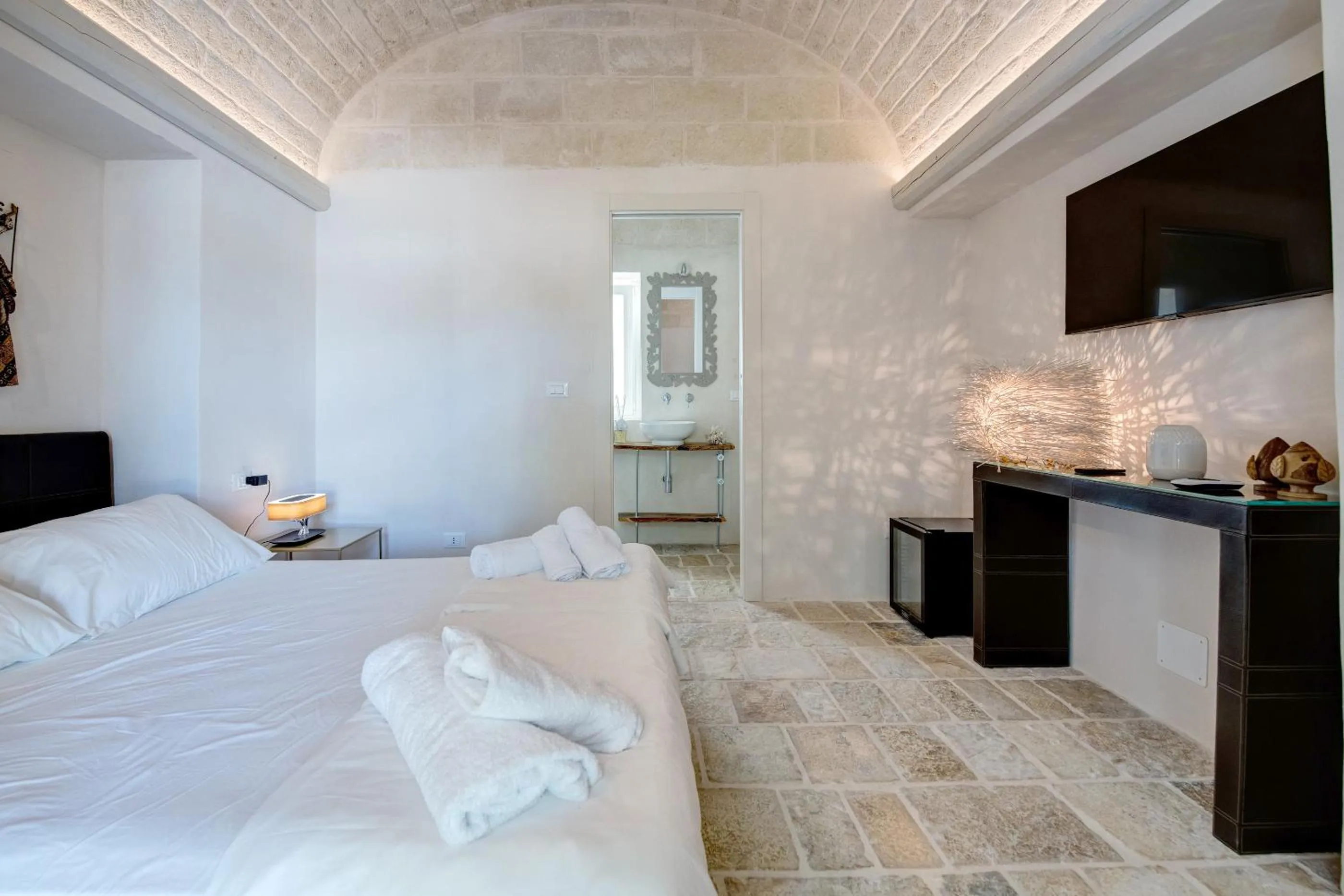 Bed in B&B Trulli Moonlight da Grace