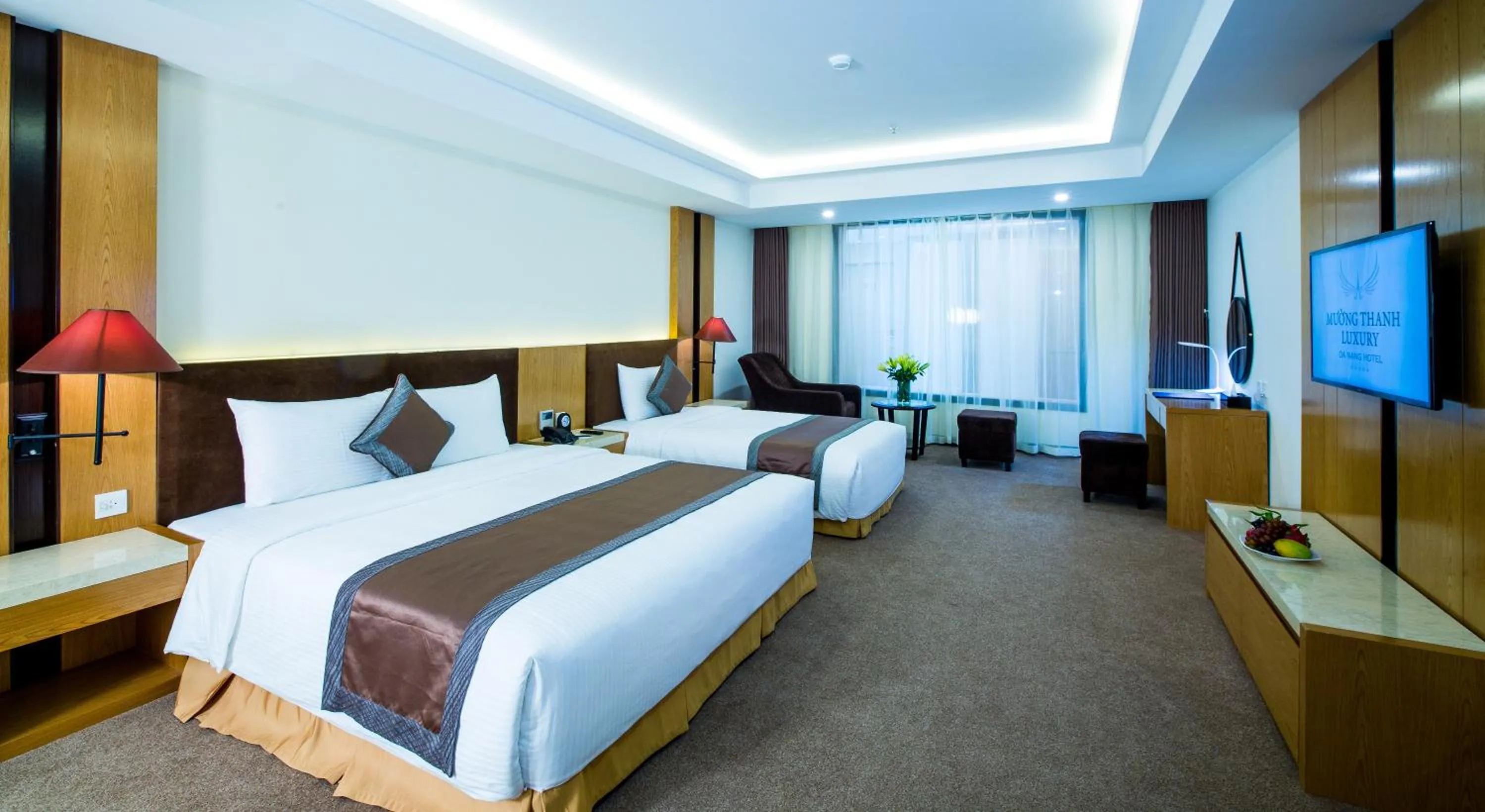 Bed in Muong Thanh Luxury Danang Beach Hotel