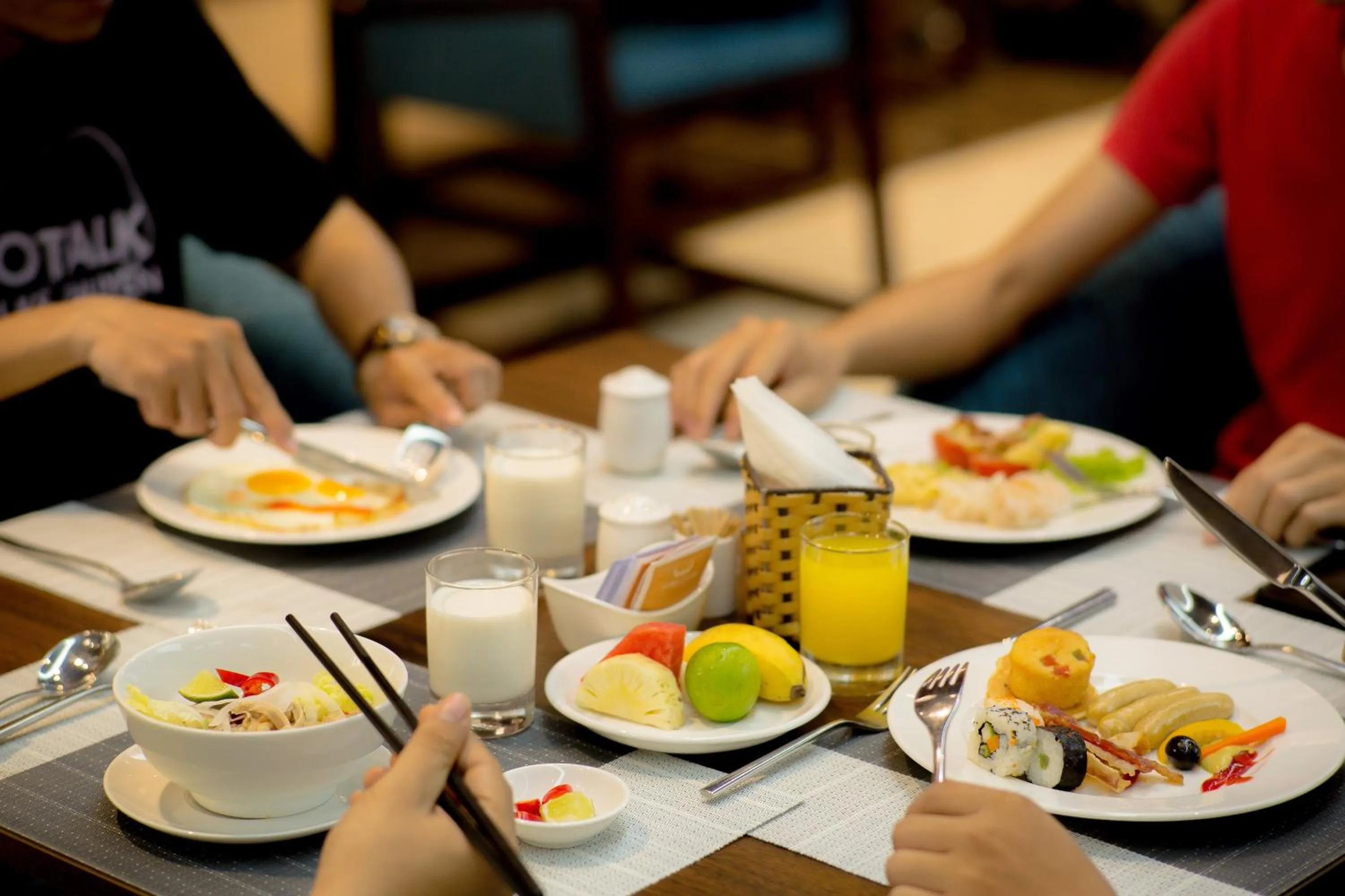Breakfast in Muong Thanh Luxury Danang Beach Hotel