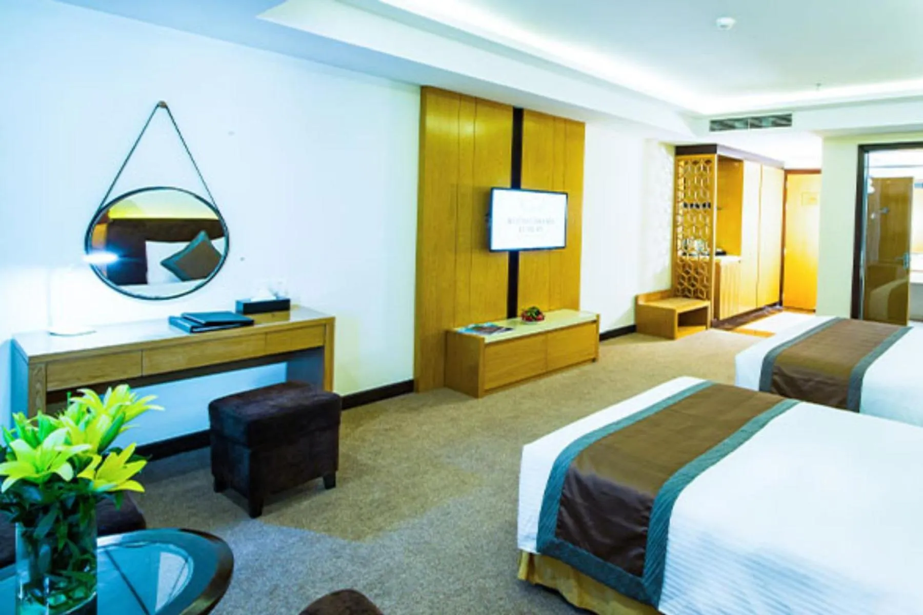 furniture, Bed in Muong Thanh Luxury Danang Beach Hotel