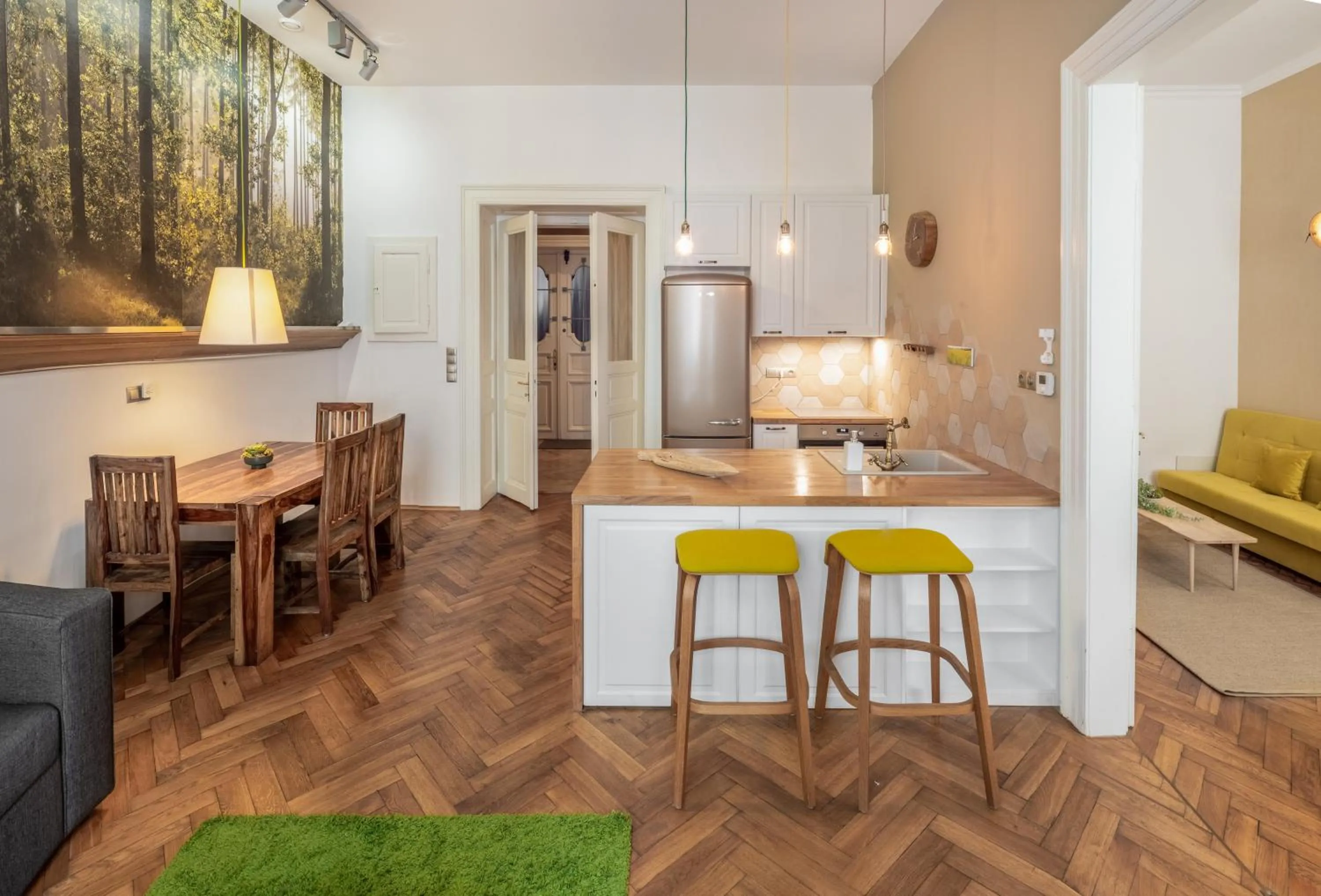 Living room in Mordecai 12 Apartments by Adrez