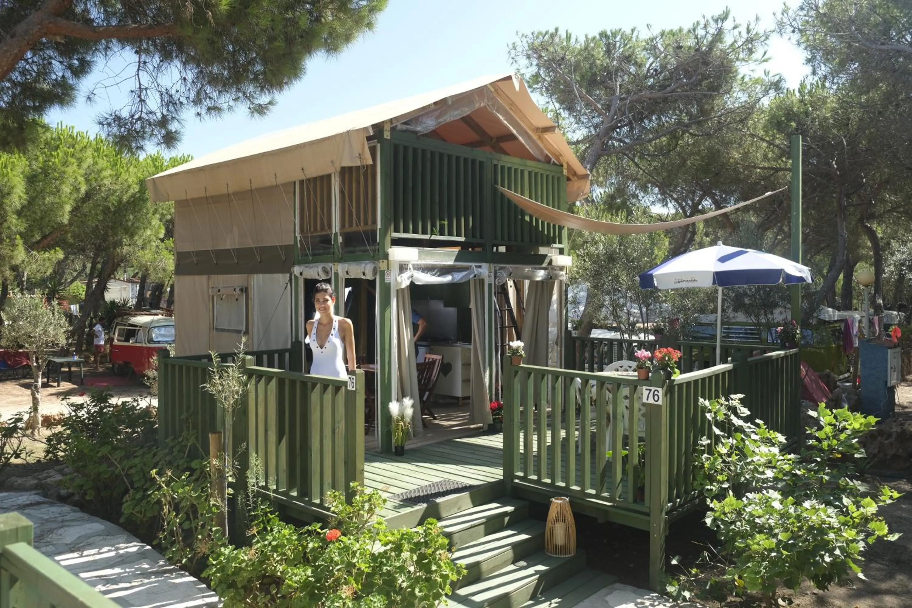 Balcony/Terrace in Villaggio Camping Torre Del Porticciolo