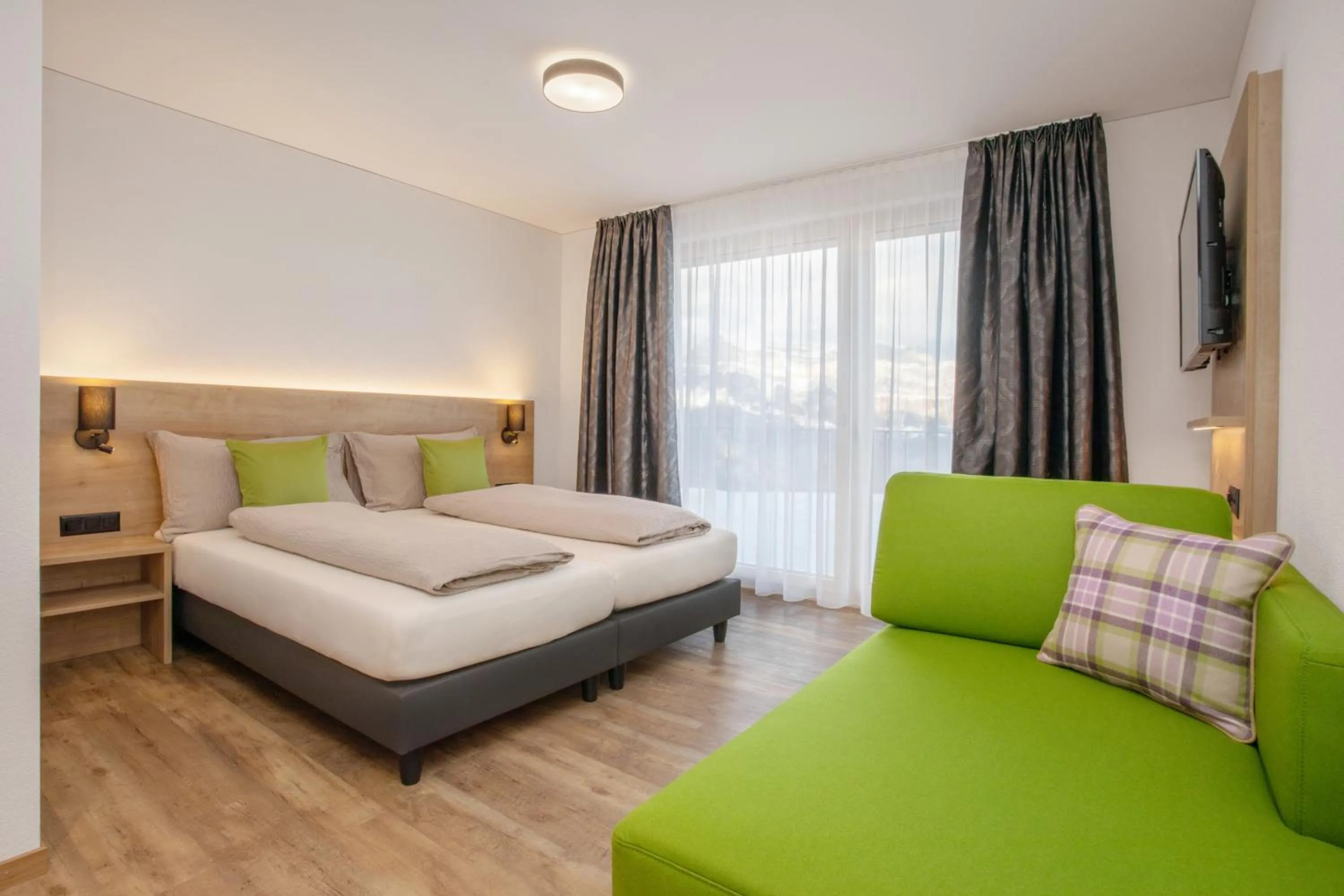 Bed in Hotel Tannenboden