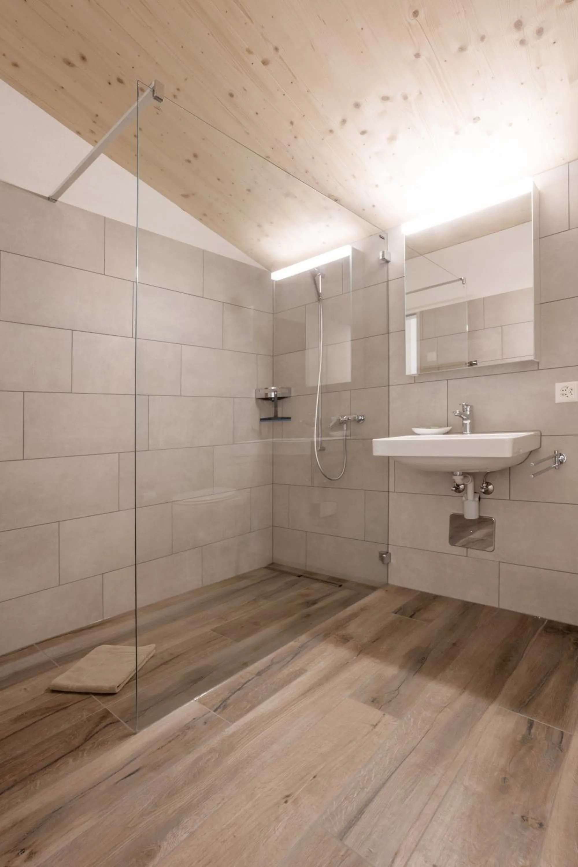 Shower in Hotel Tannenboden