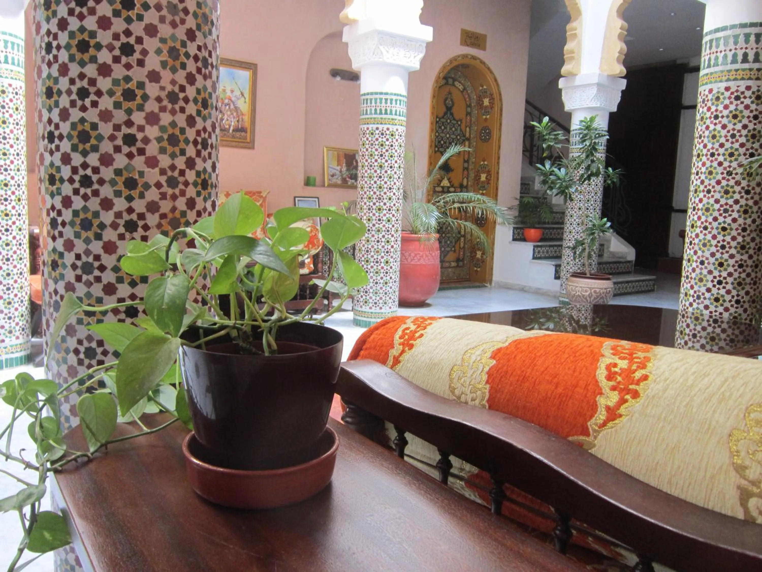 Decorative detail in Riad Dar Alia