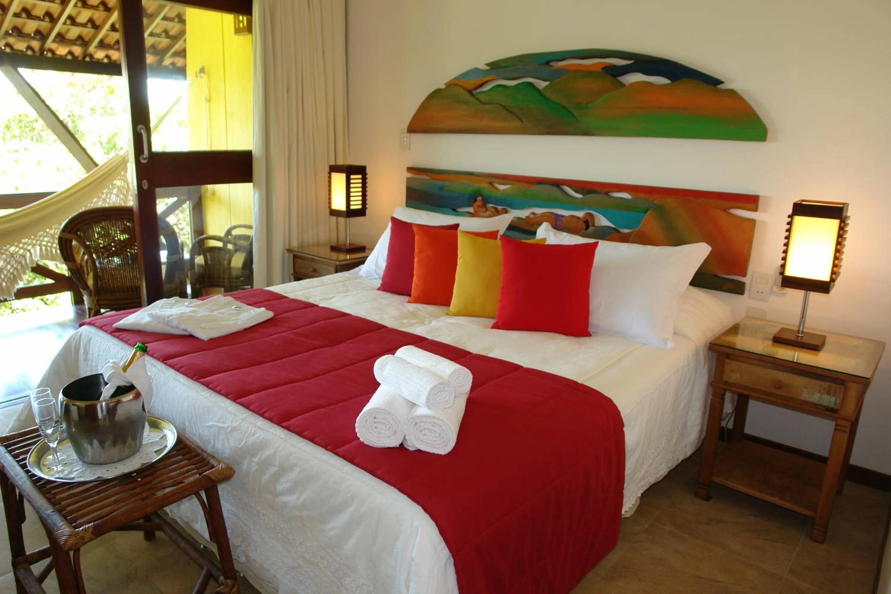 Bedroom, Bed in ThalassaGarden Hotel - Pousada