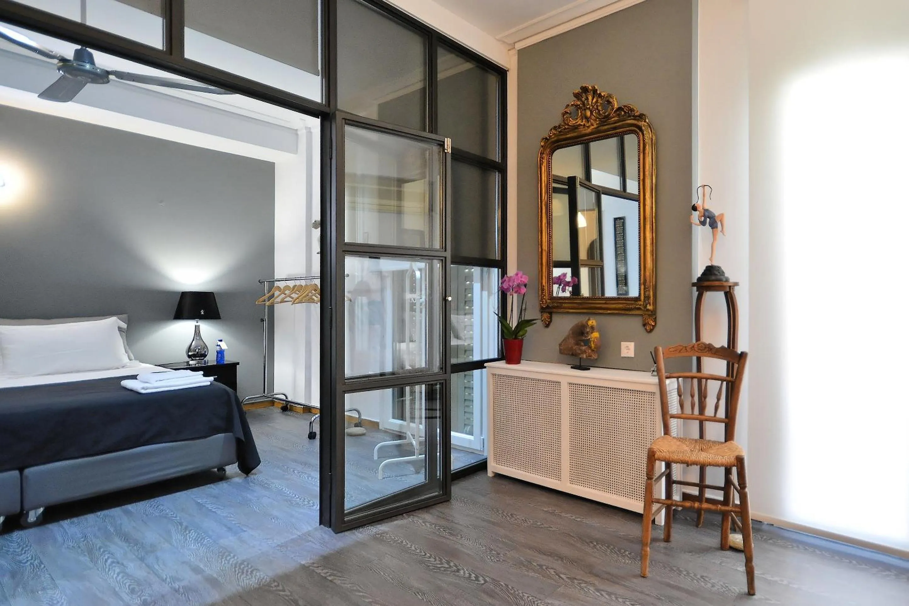 Decorative detail, Bed in Plaka Elegant Apartment