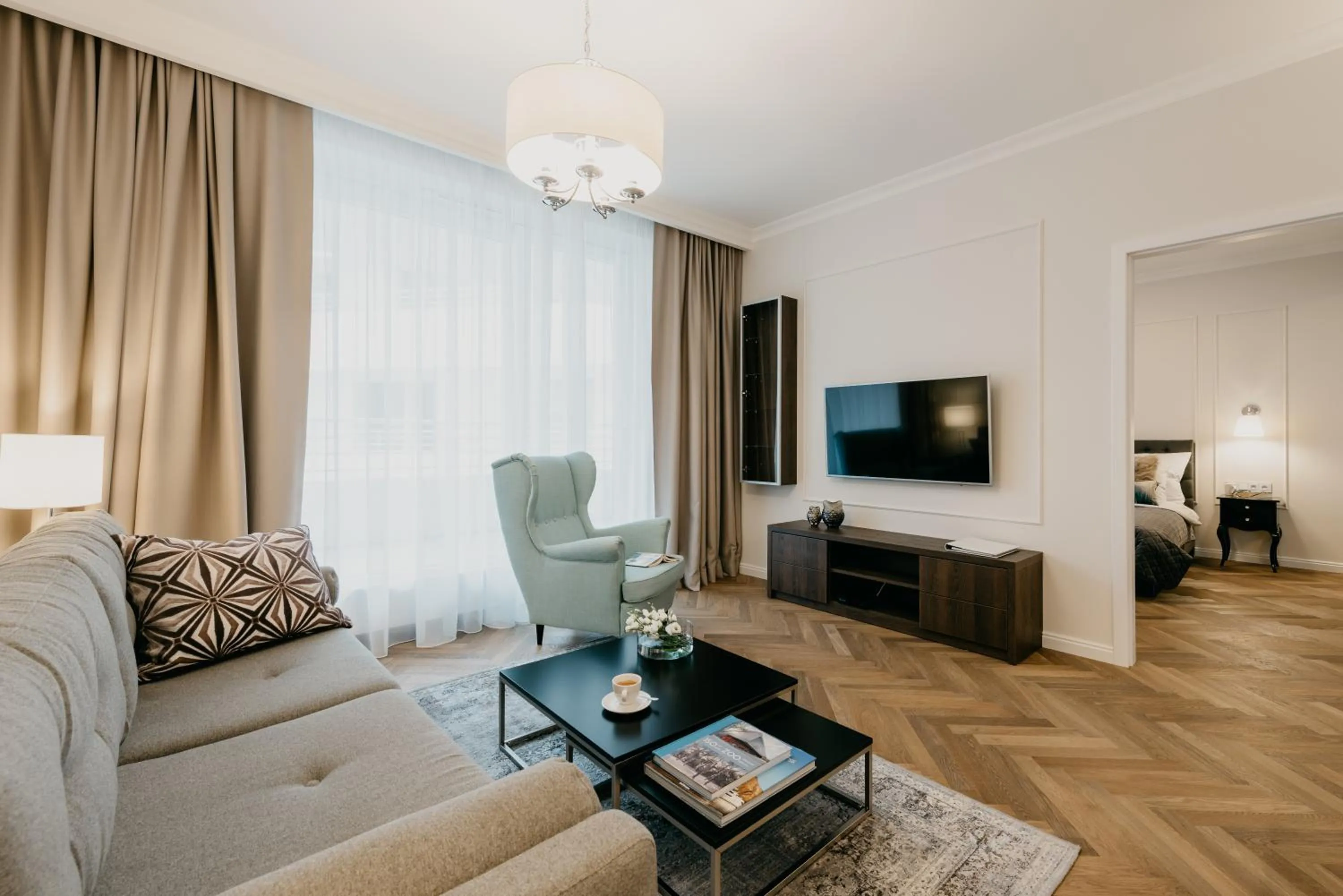 Living room in EXCLUSIVE Aparthotel