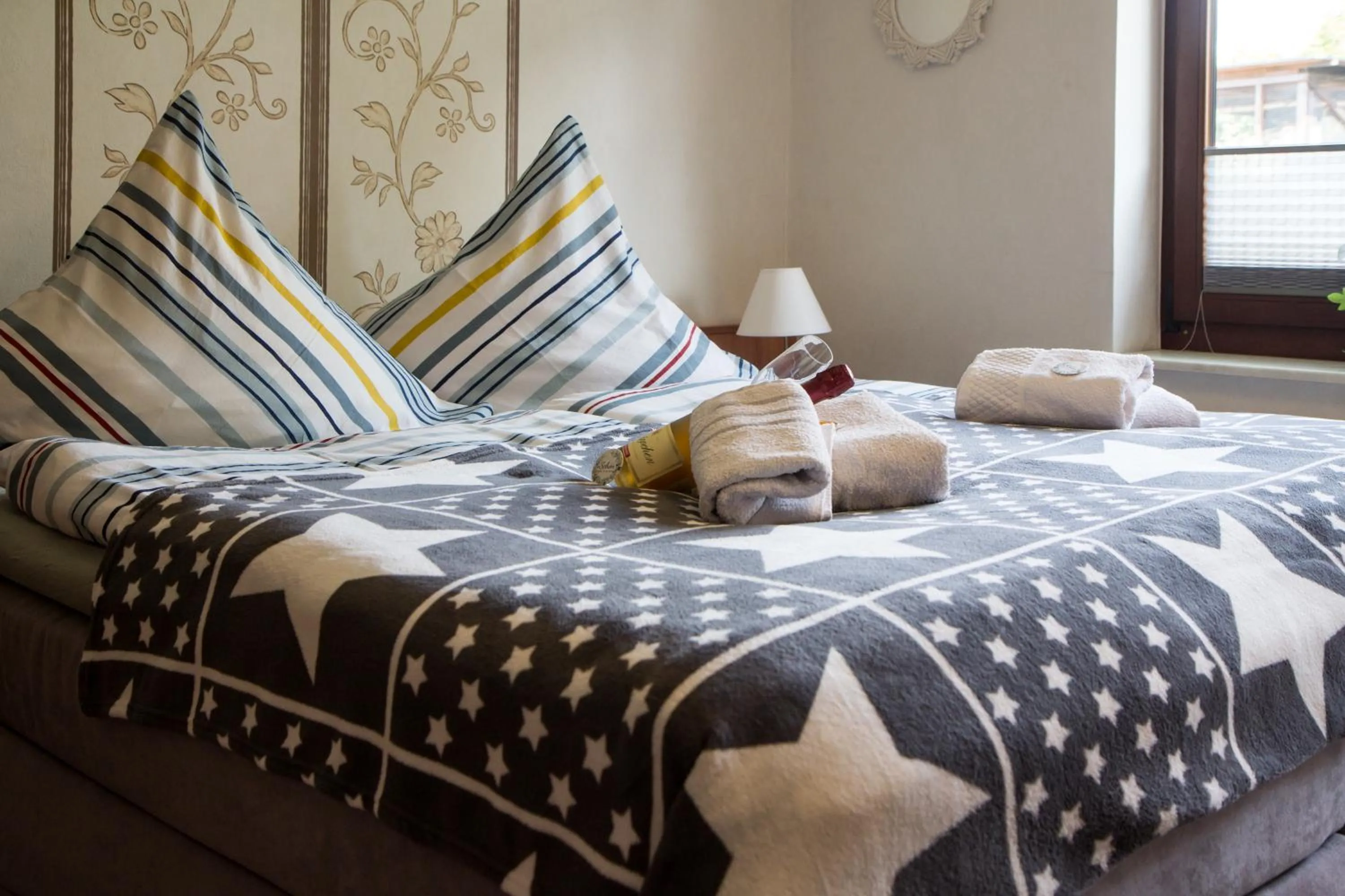 Bed in Pension Fischerhaus