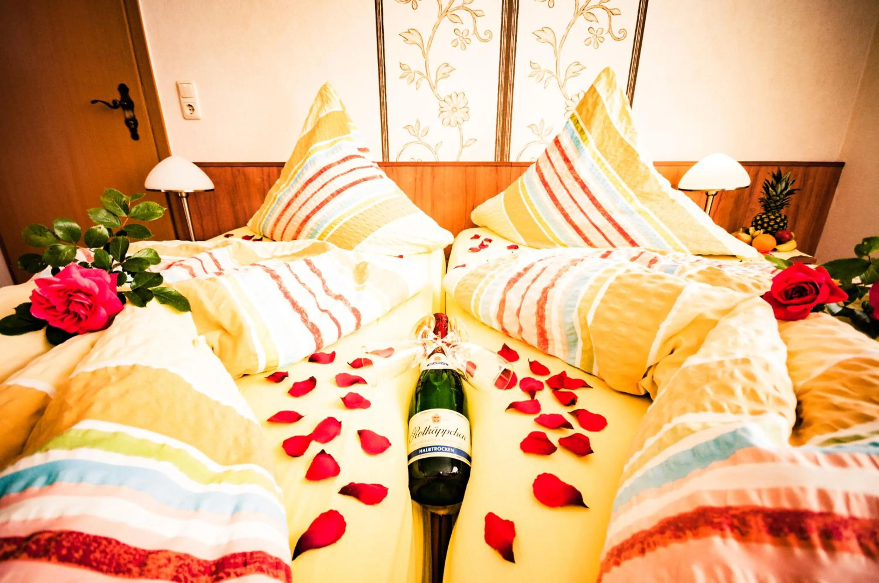 Bed in Pension Fischerhaus