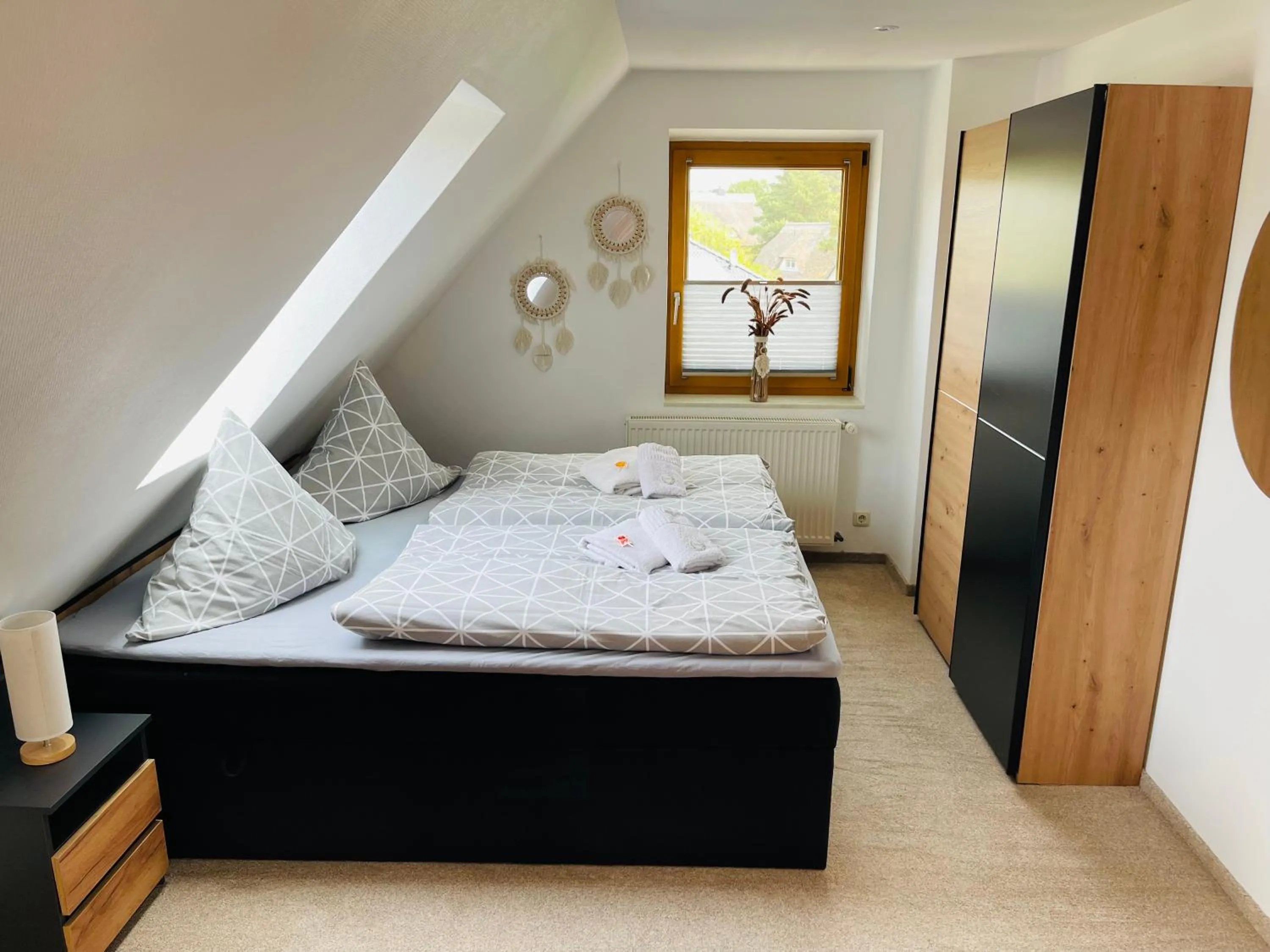 Bed in Pension Fischerhaus