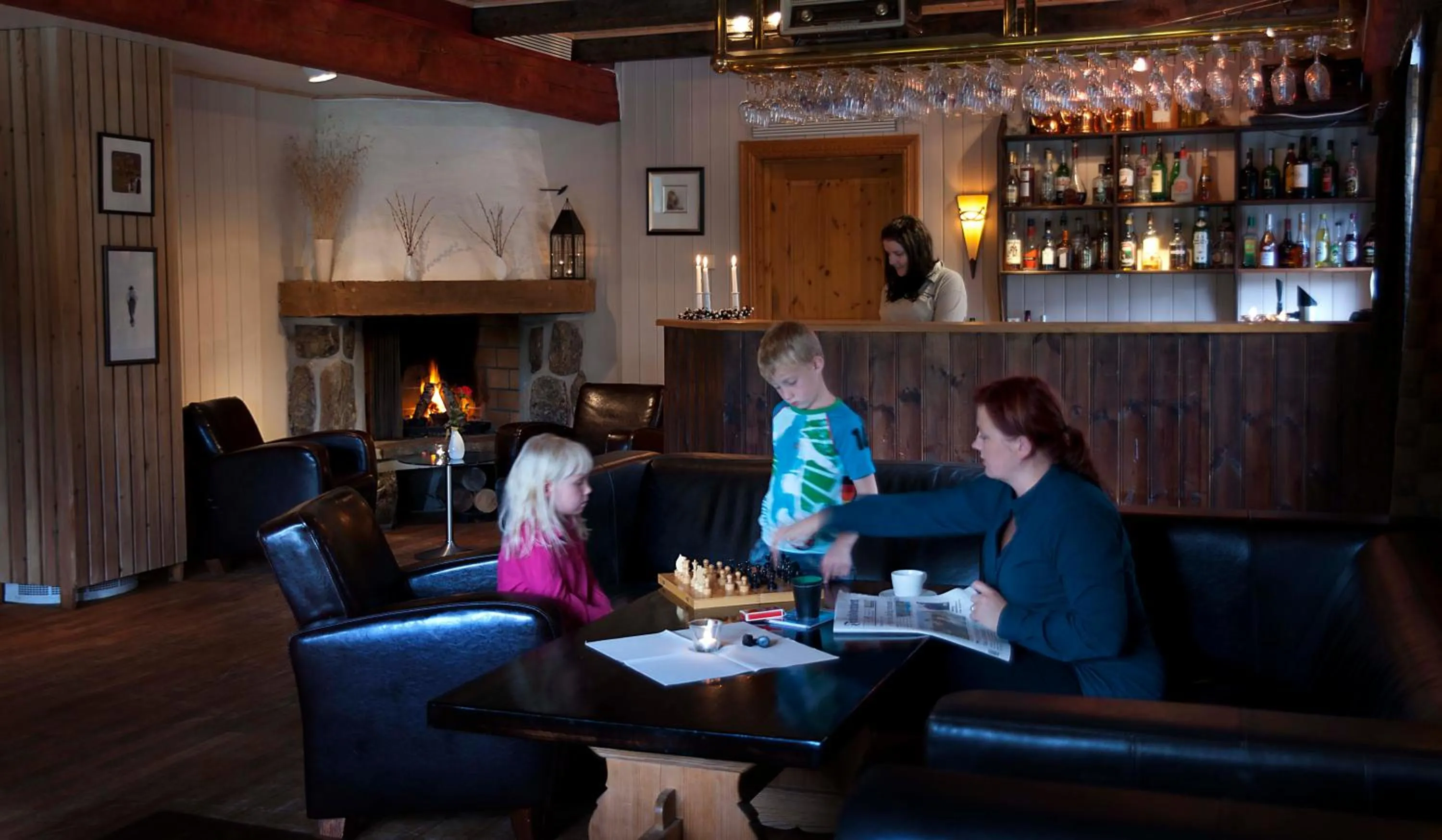 Lounge or bar in Bykle Hotel