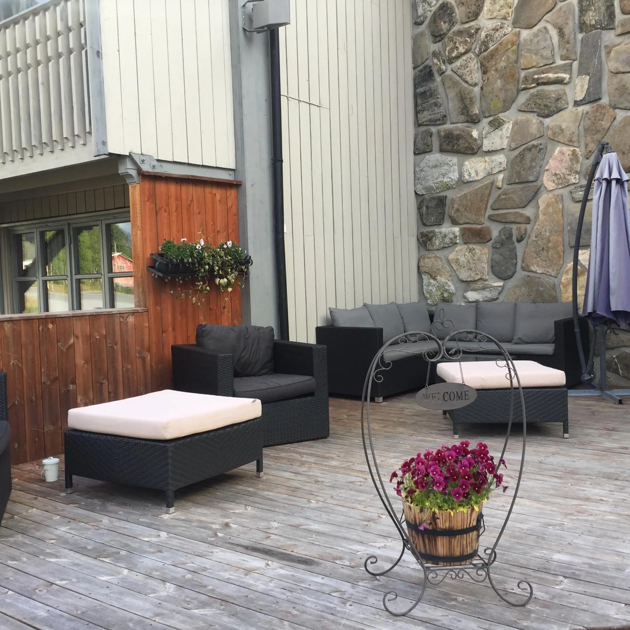 Patio in Bykle Hotel