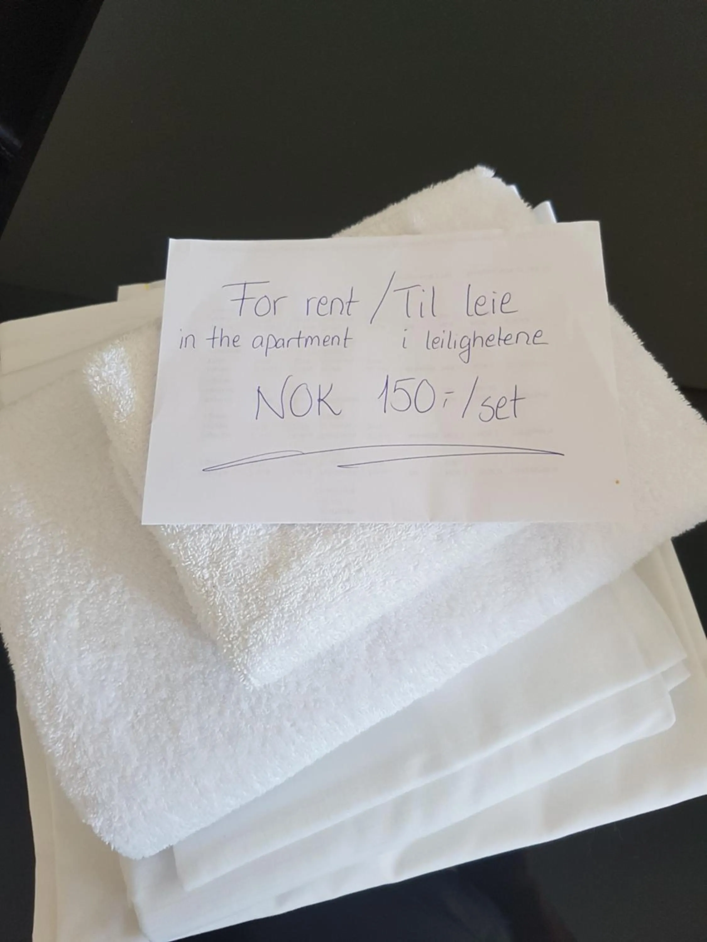 towels in Bykle Hotel