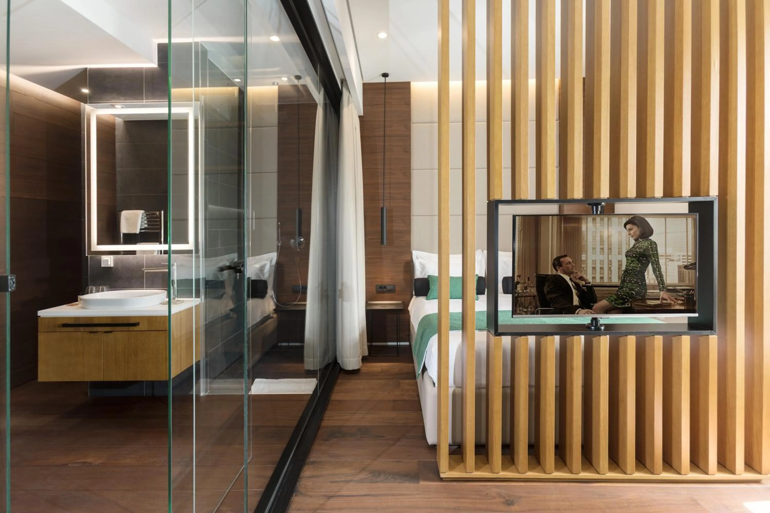 Shower in Dominic Smart & Luxury Suites - Parliament