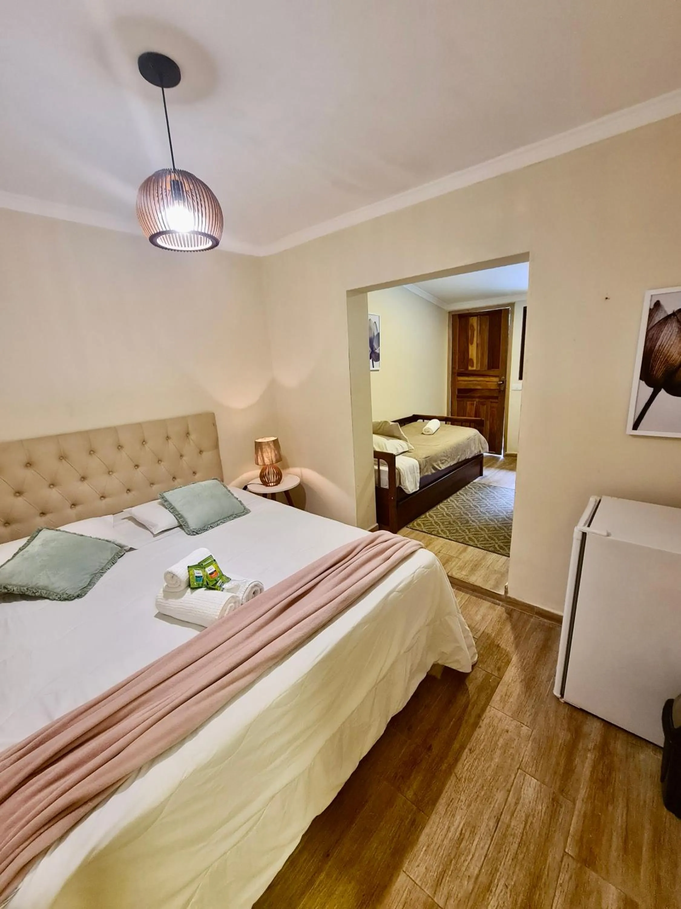 Bed in Pousada Casa Mantiqueira - Próxima ao Capivarí e opções de Hidromassagem