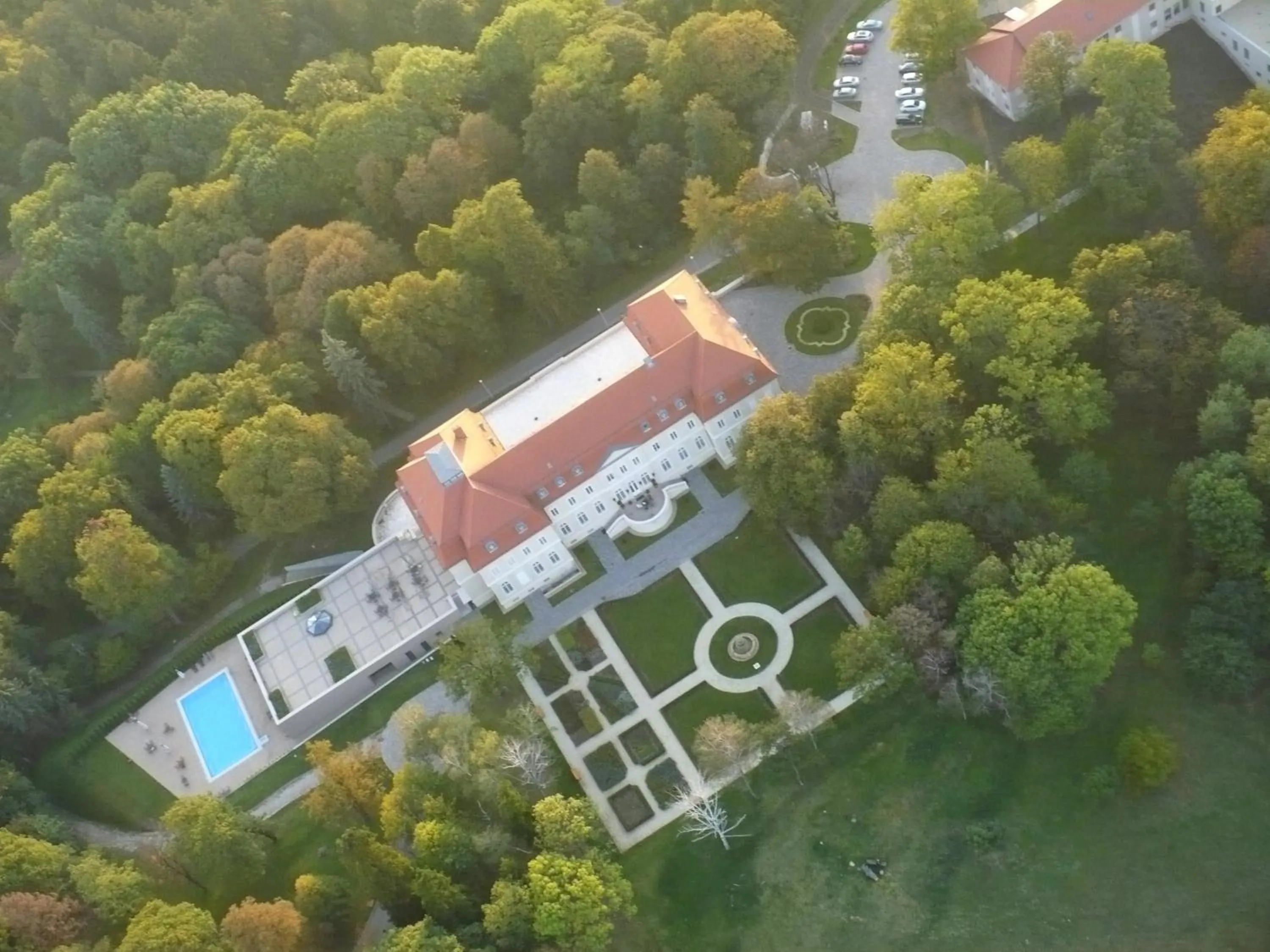 Bird's eye view in La Contessa Castle Hotel