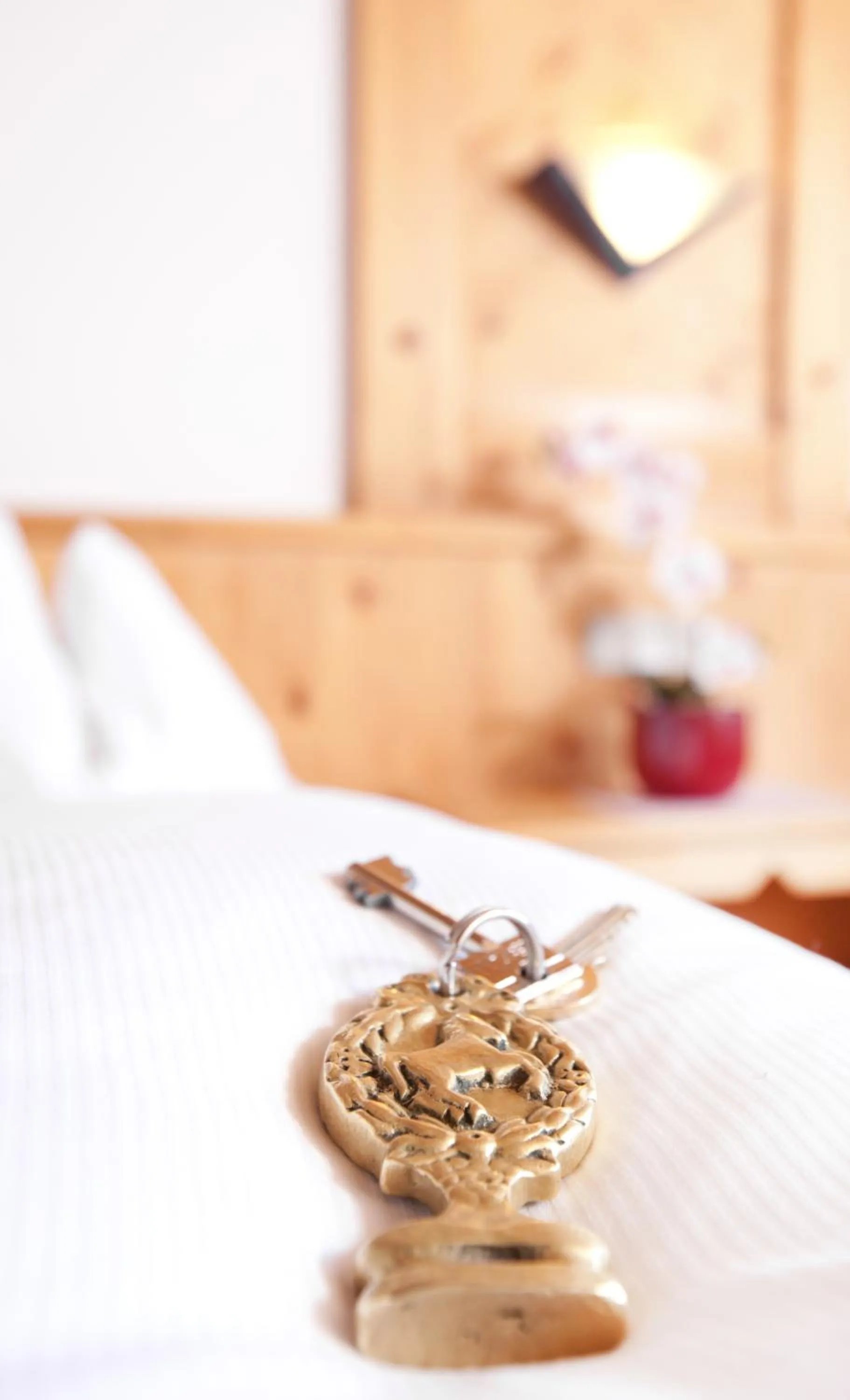 Decorative detail, Bed in Appartementhaus zum Holzknecht am See