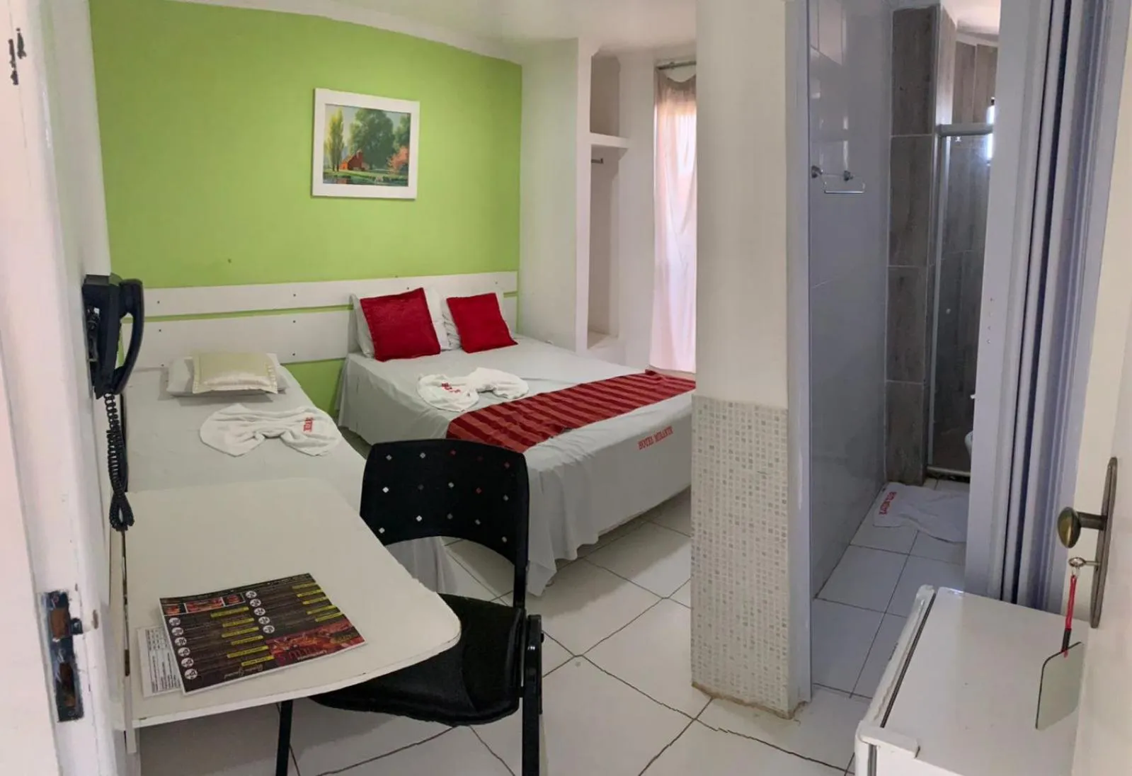 Bed in Hotel Mirante B