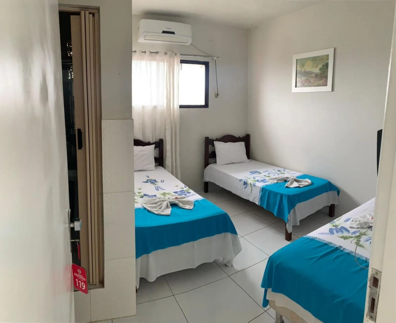 Bed in Hotel Mirante B