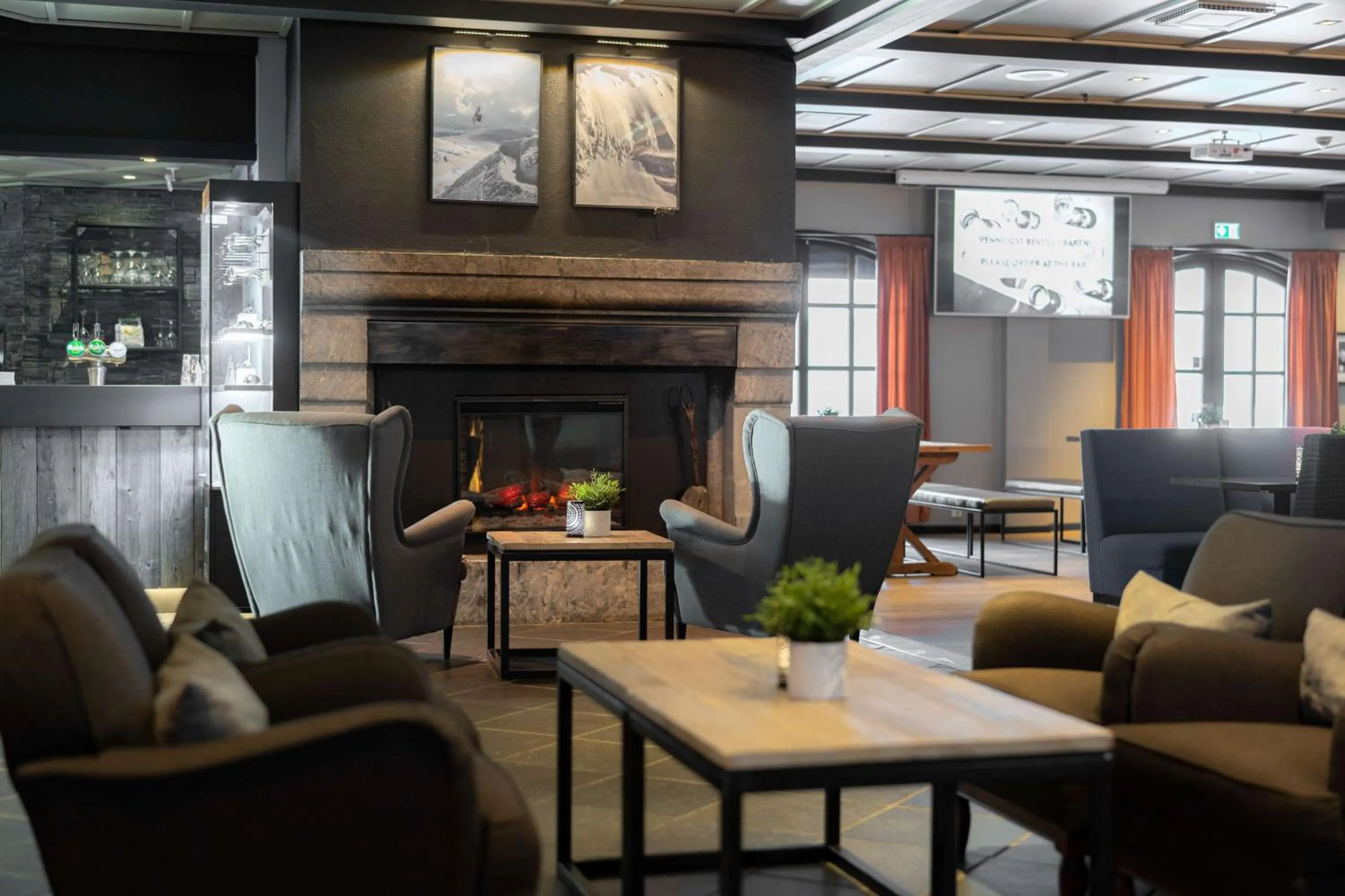 Lobby or reception in Scandic Hafjell