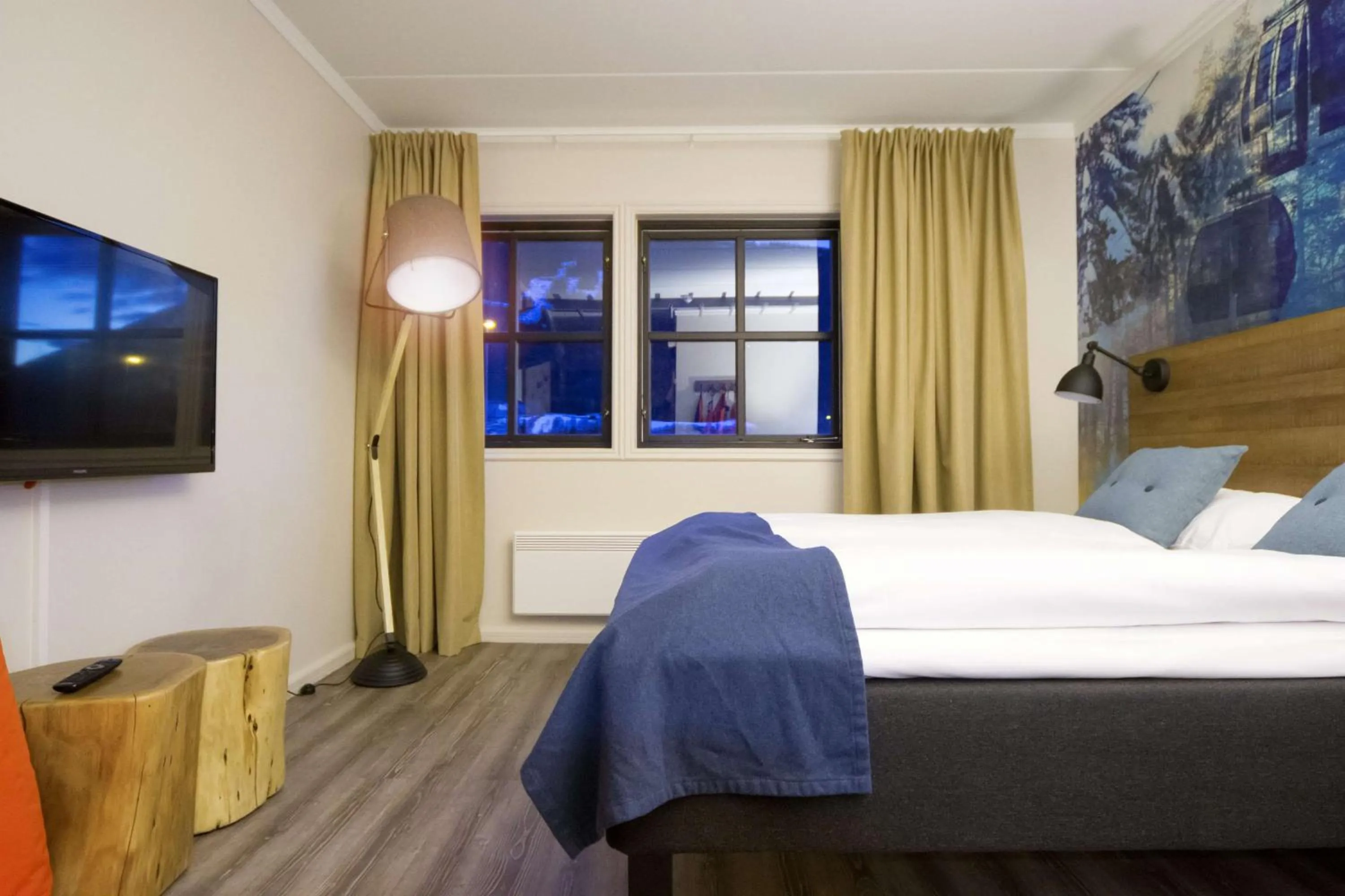 Bedroom, Bed in Scandic Hafjell