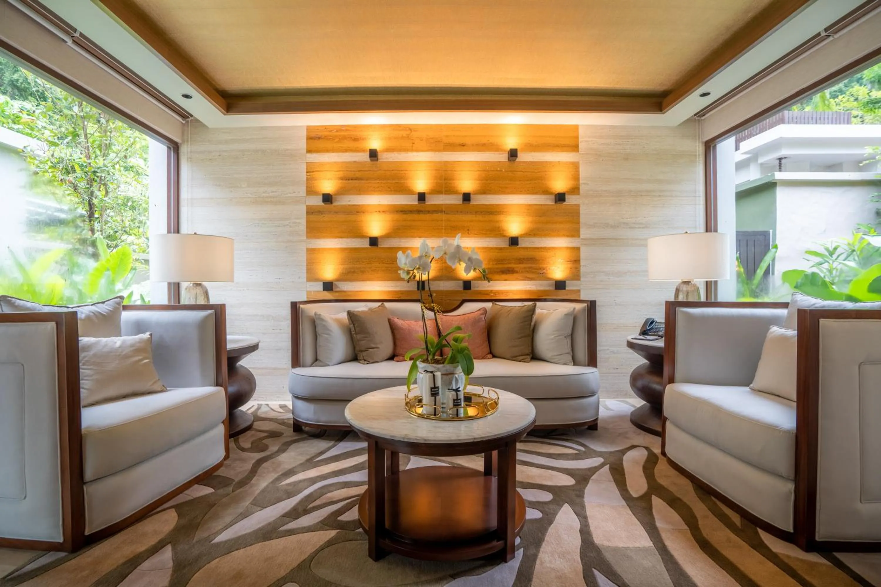 Seating area in The Banjaran Hotsprings Retreat