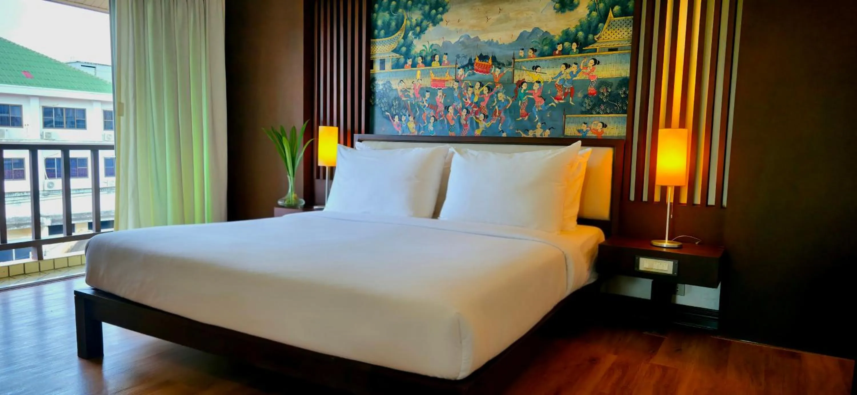Bed in City Inn Vientiane