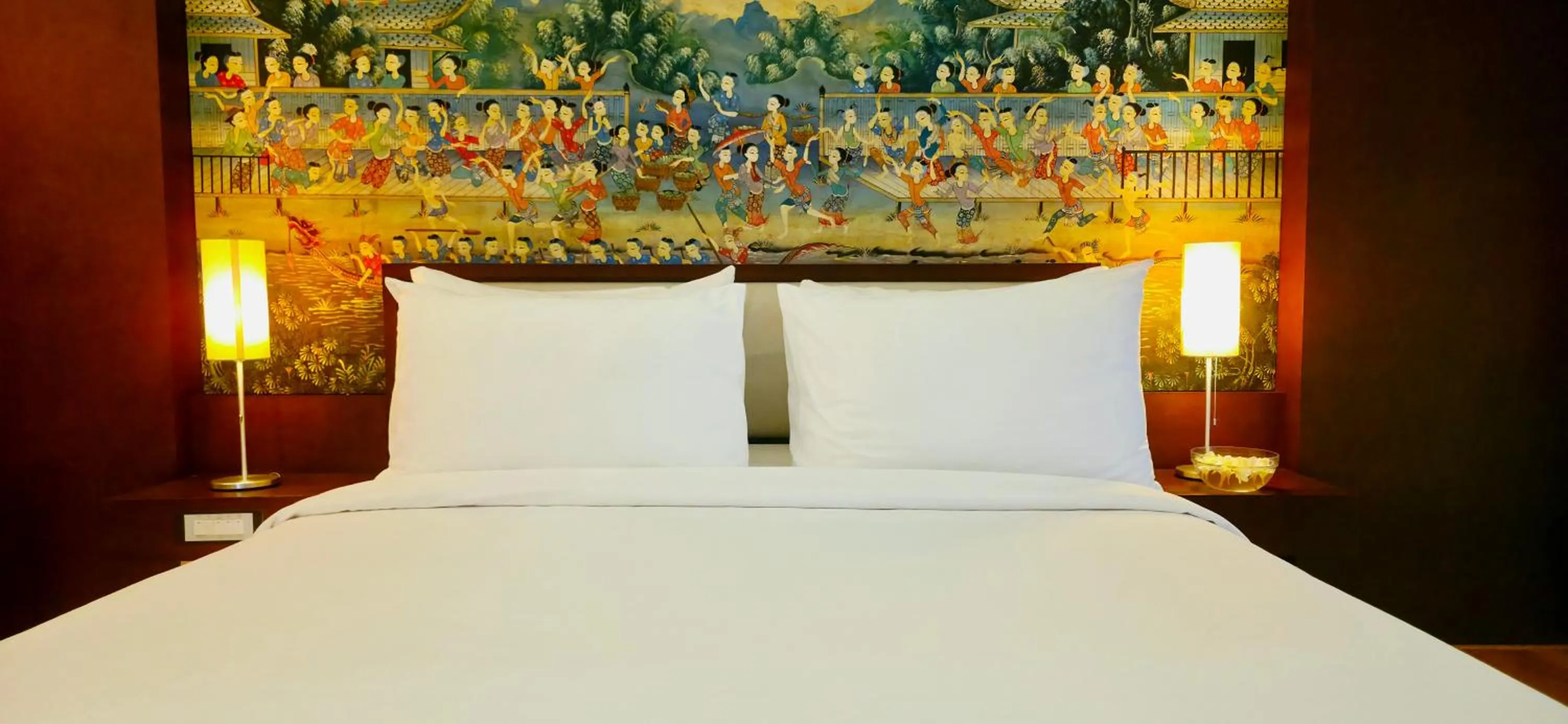 Bed in City Inn Vientiane