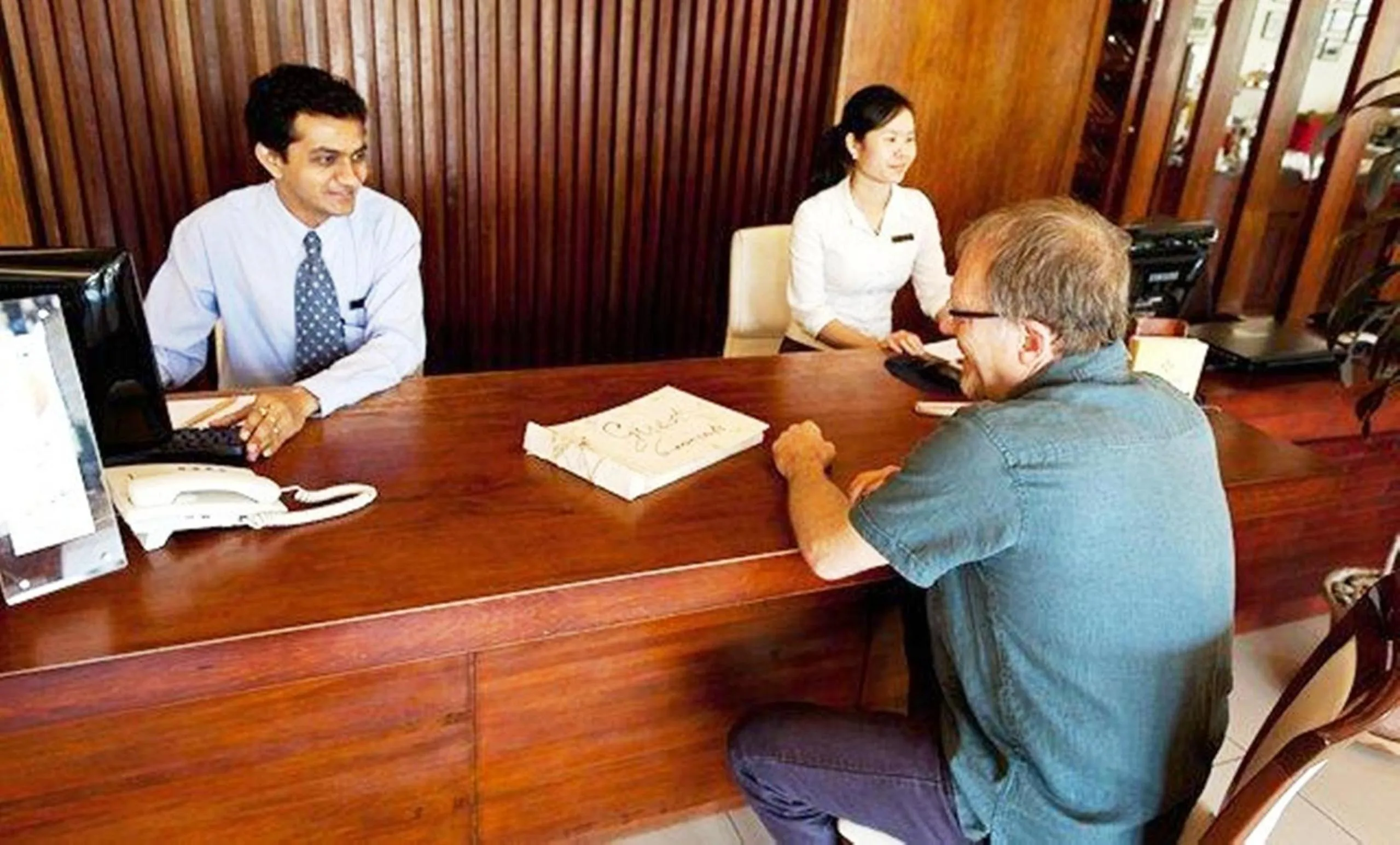 Lobby or reception in City Inn Vientiane