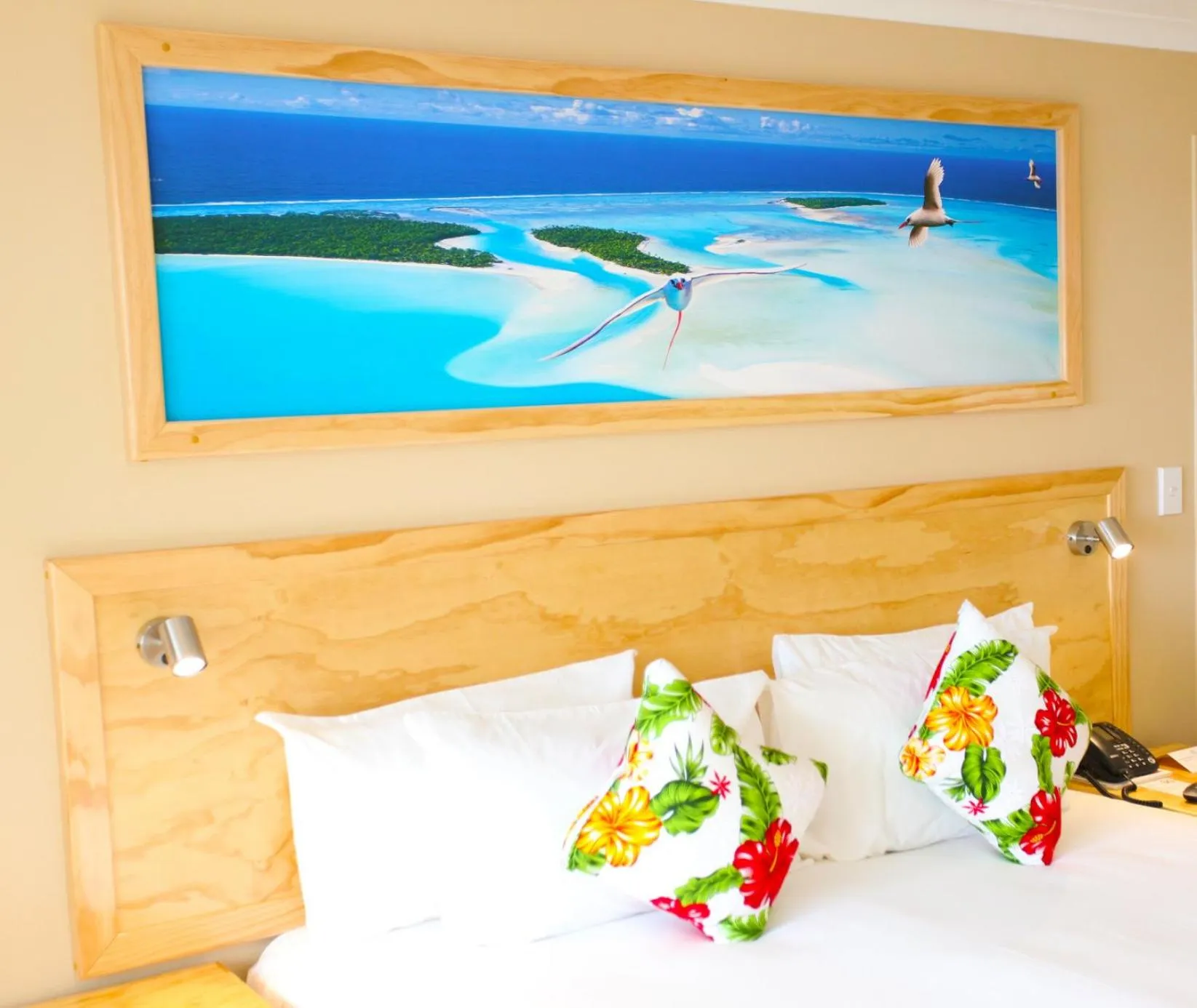 Bed in The Edgewater Resort & Spa