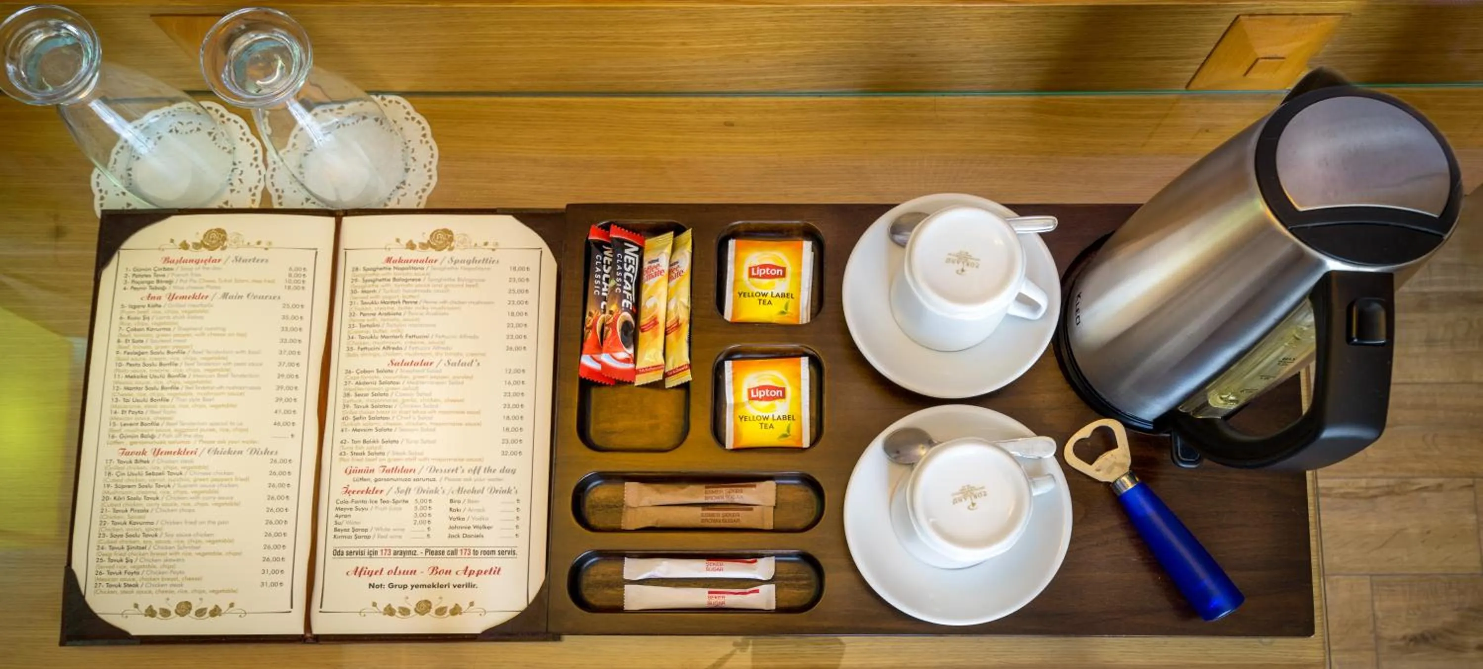 Food and drinks in Levent Hotel Istanbul