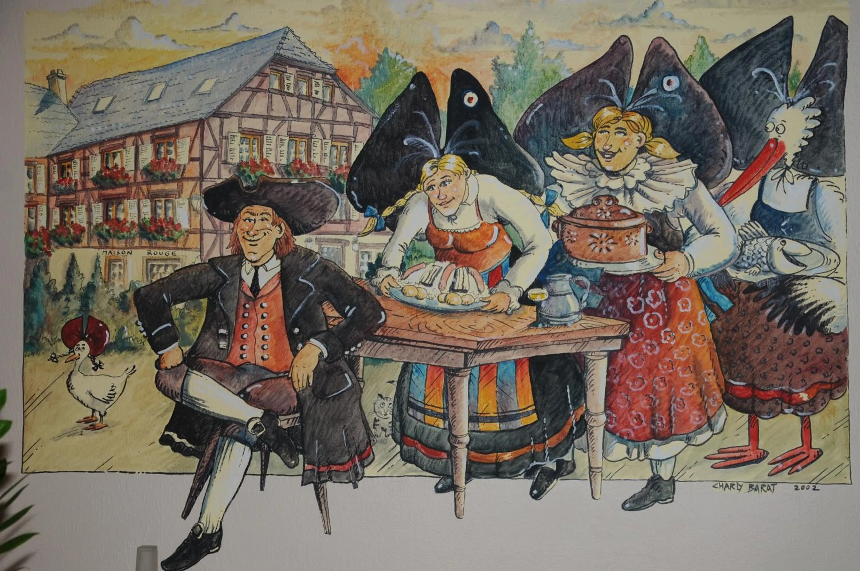 Restaurant/places to eat in A la Maison Rouge Hôtel & Restaurant