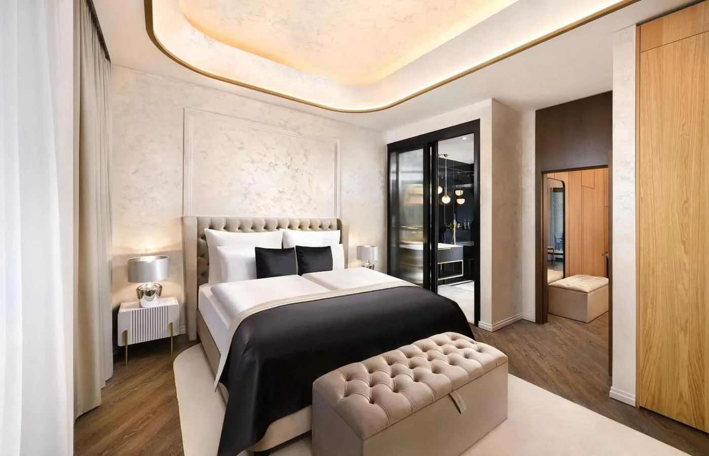 Property building, Bed in Hotel Galeria Thermal Bešeňová