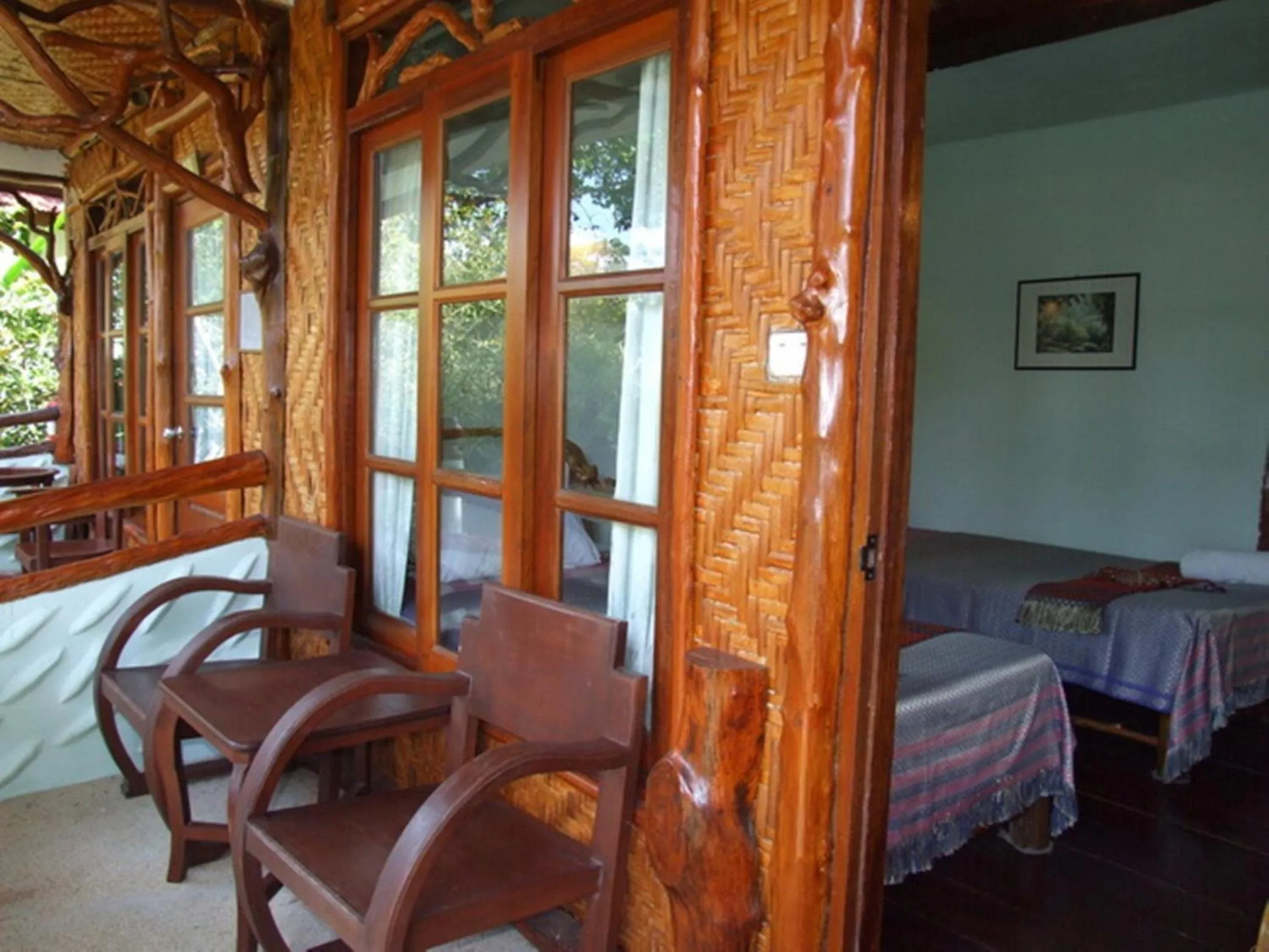 Balcony/Terrace, Bed in Bill Resort