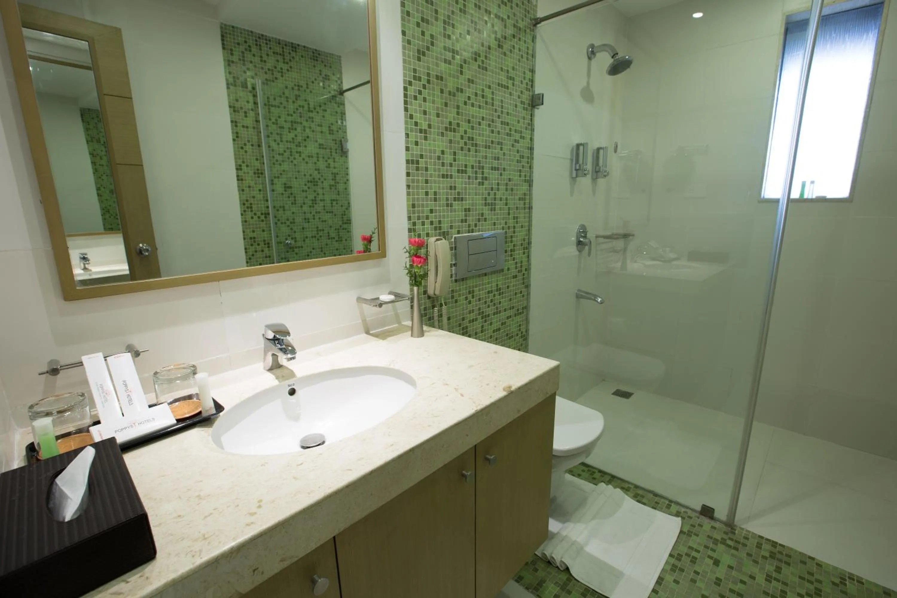 Shower in Hash Six Hotels